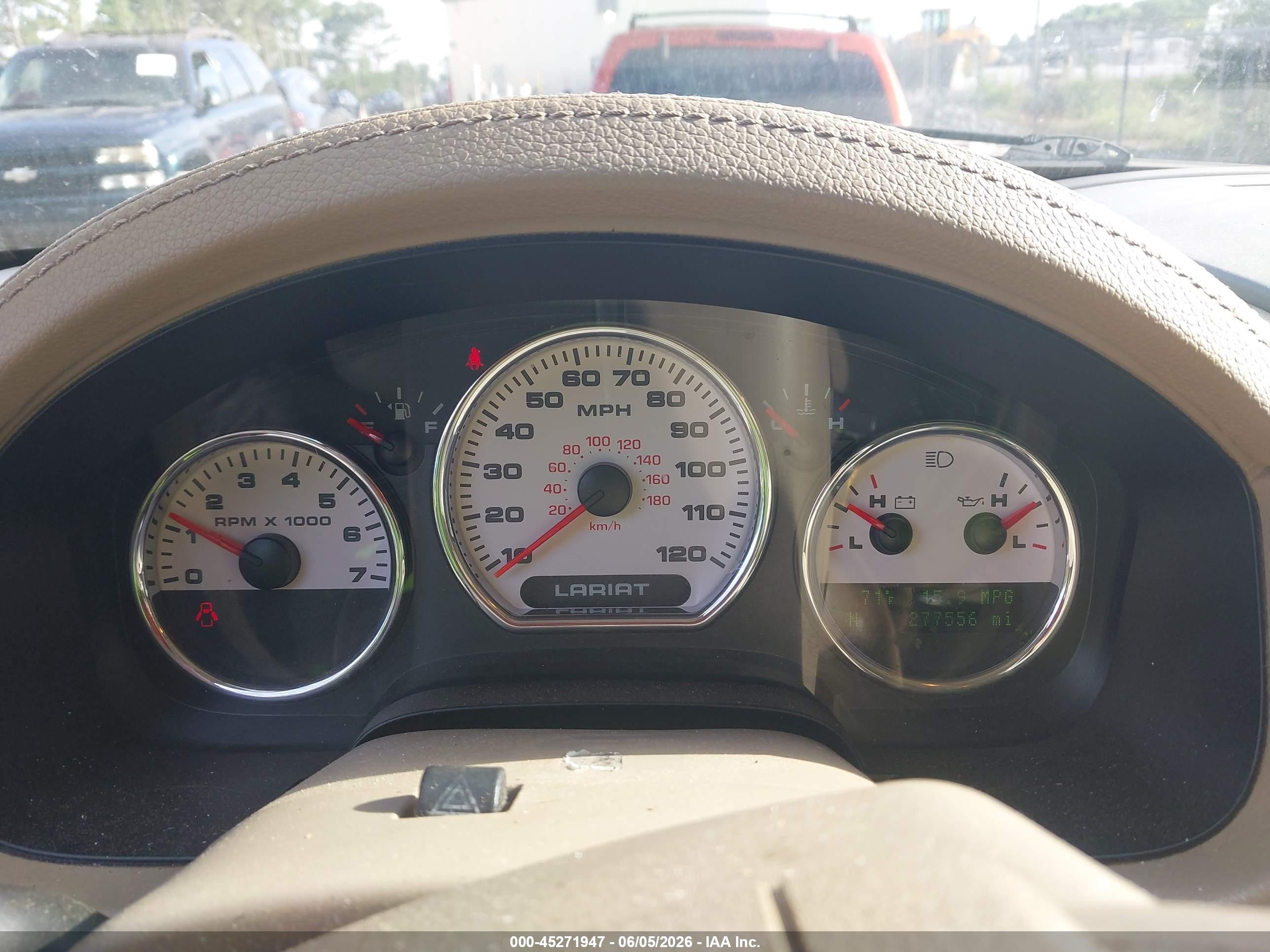 2007 Ford F-150 Fx4/lariat/xlt Red vin: 1FTPW14V07KC88447