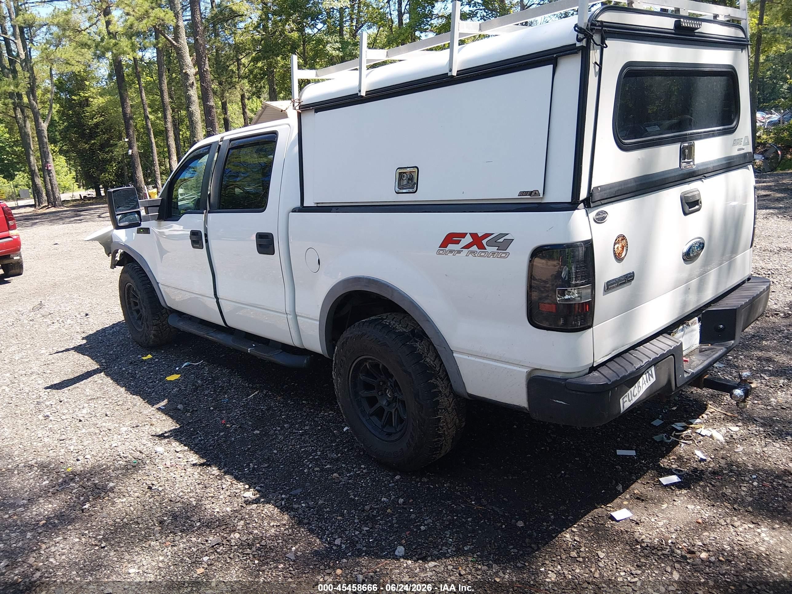 2008 Ford F-150 60th Anniversary/fx4/king Ranch/lariat/xlt White vin: 1FTPW14V08FA09959