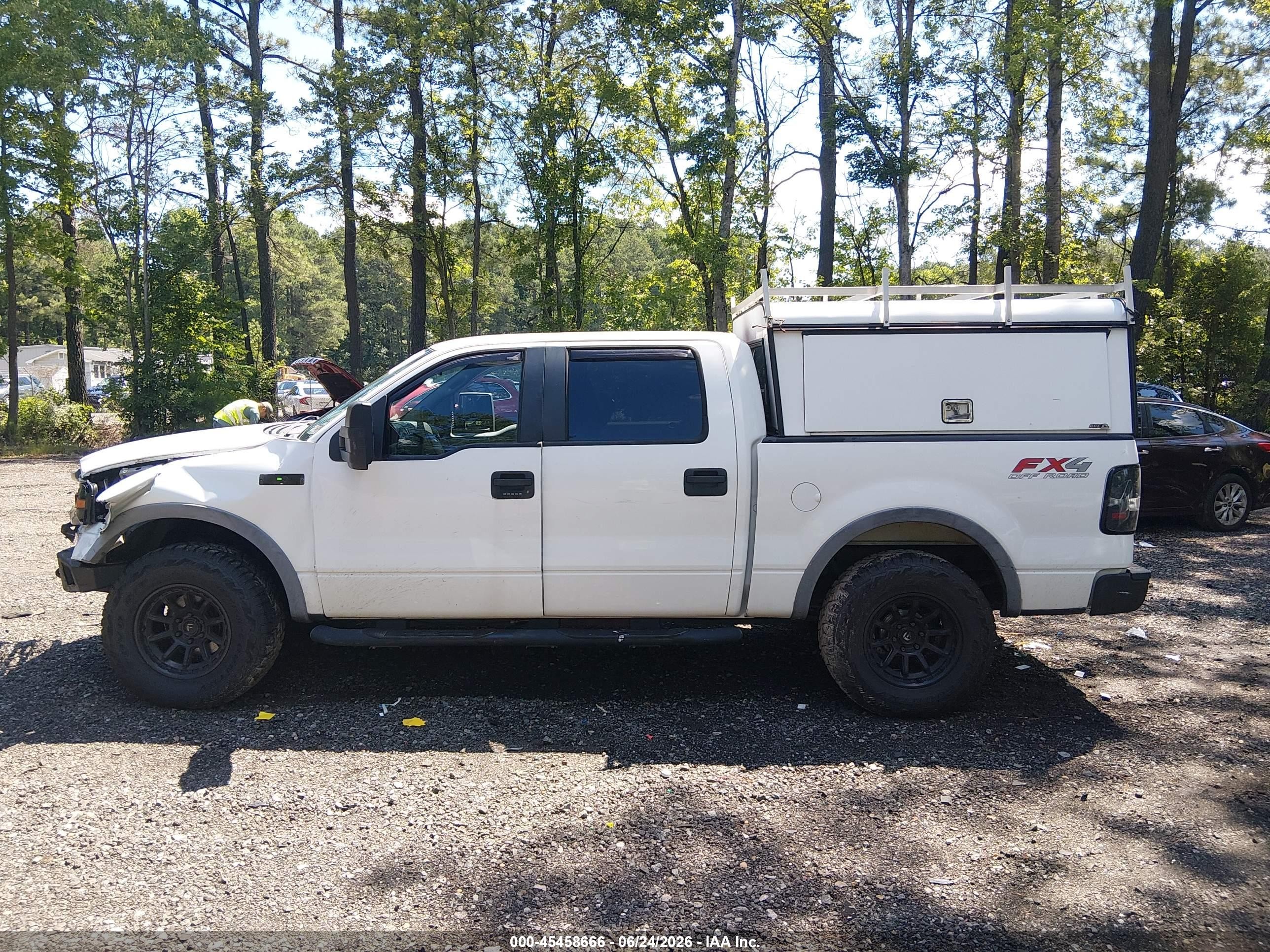 2008 Ford F-150 60th Anniversary/fx4/king Ranch/lariat/xlt White vin: 1FTPW14V08FA09959