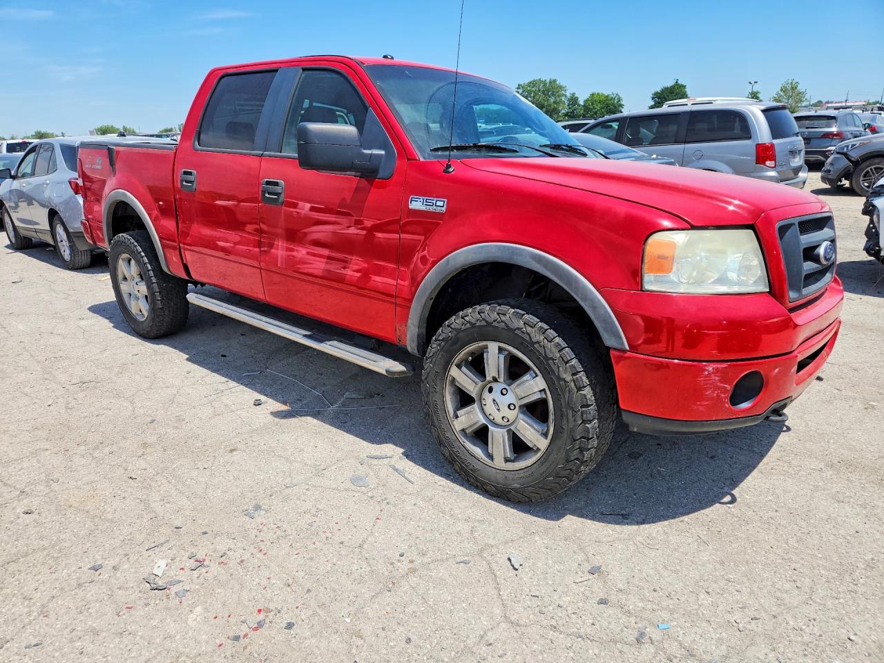 2008 Ford F150 Supercrew Red vin: 1FTPW14V08FA86086