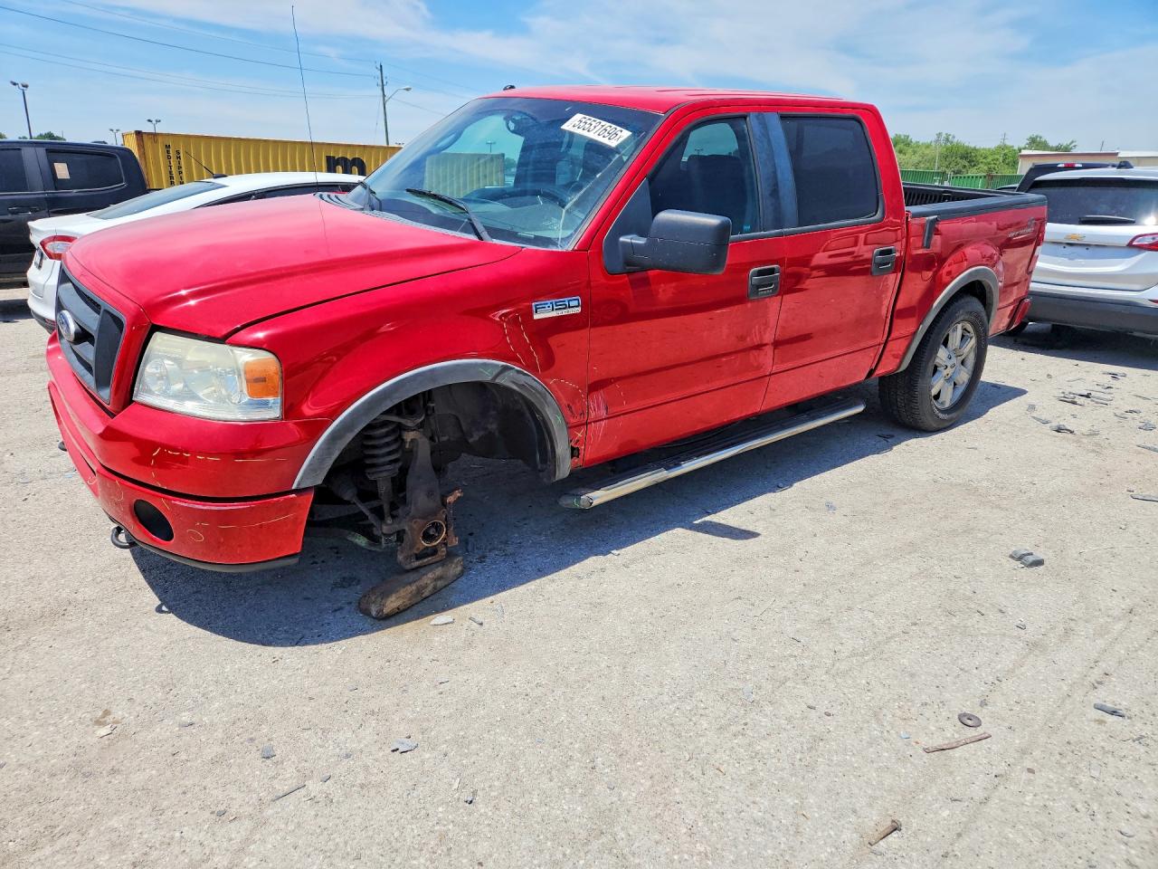 2008 Ford F150 Supercrew Red vin: 1FTPW14V08FA86086