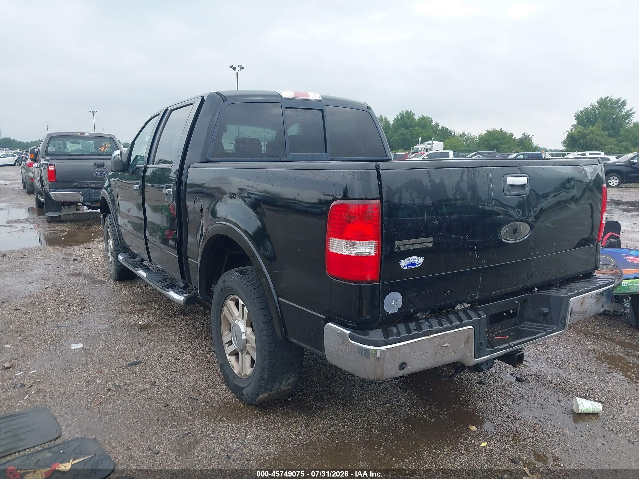 2008 Ford F-150 Black vin: 1FTPW14V08FA89862