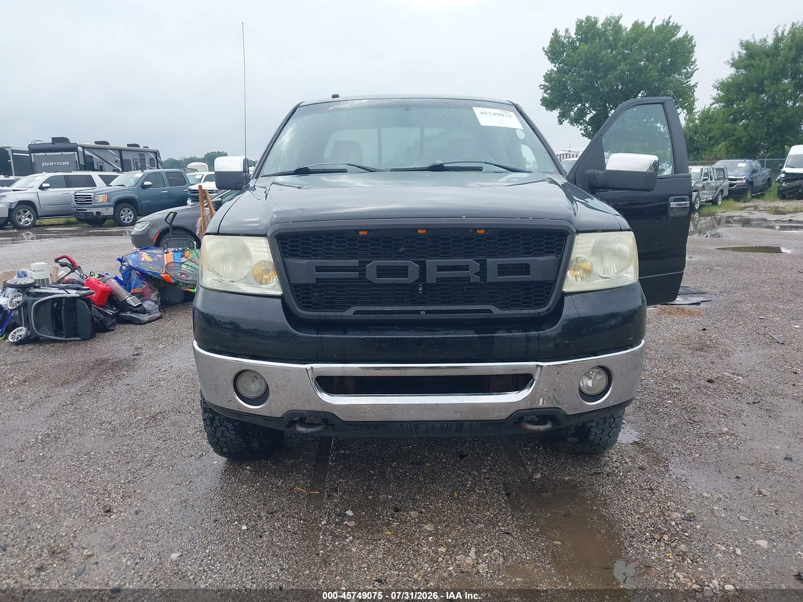 2008 Ford F-150 Black vin: 1FTPW14V08FA89862