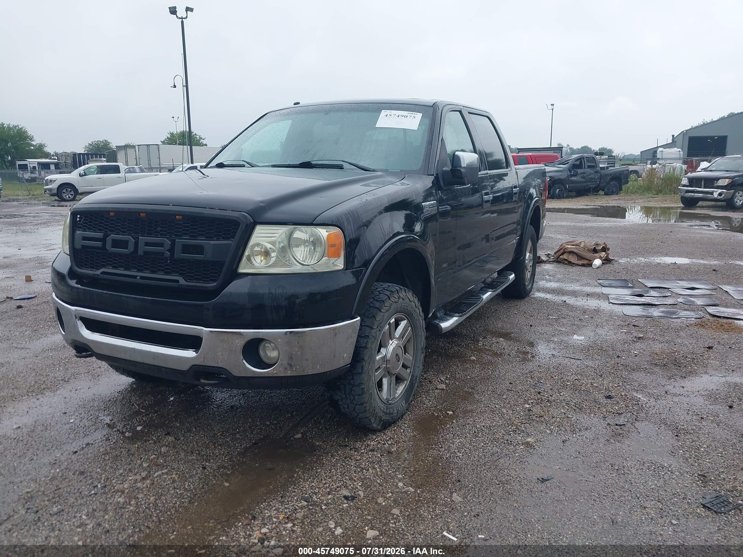 2008 Ford F-150 Black vin: 1FTPW14V08FA89862