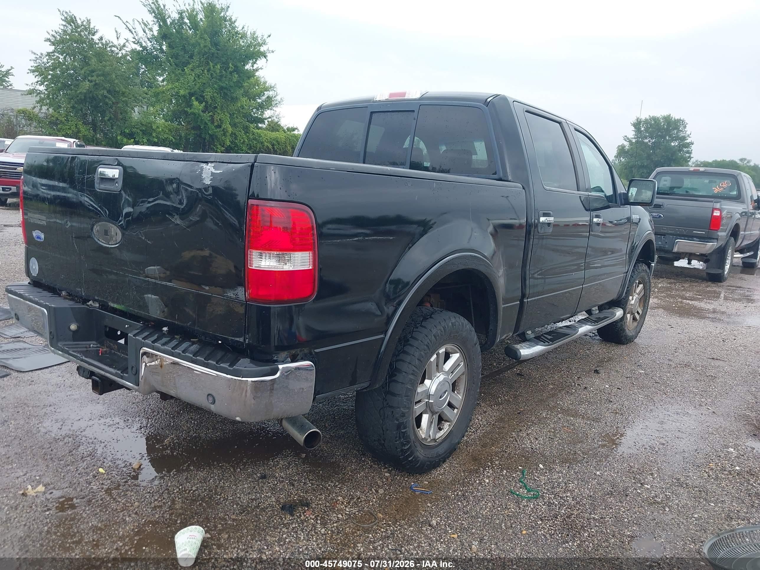 2008 Ford F-150 Black vin: 1FTPW14V08FA89862