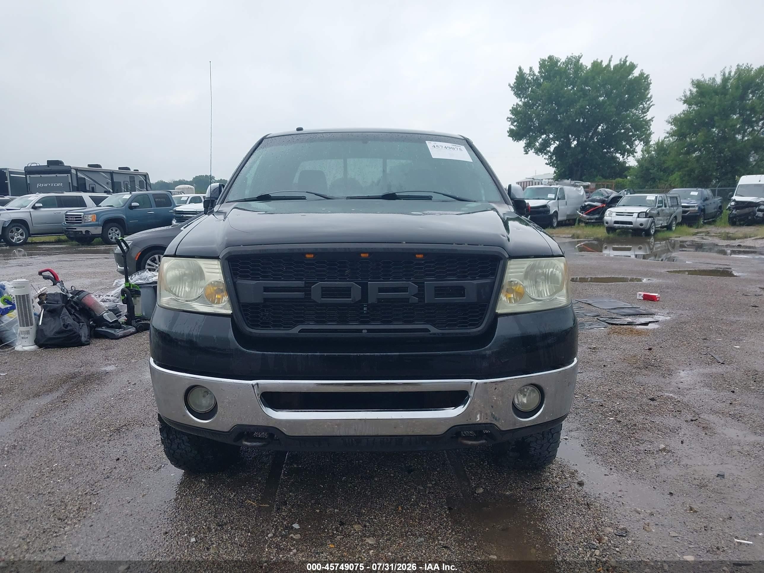 2008 Ford F-150 Black vin: 1FTPW14V08FA89862