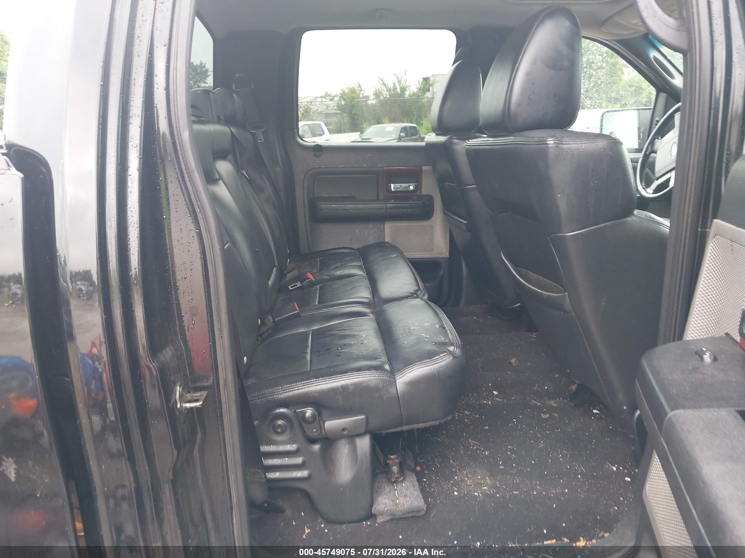 2008 Ford F-150 Black vin: 1FTPW14V08FA89862