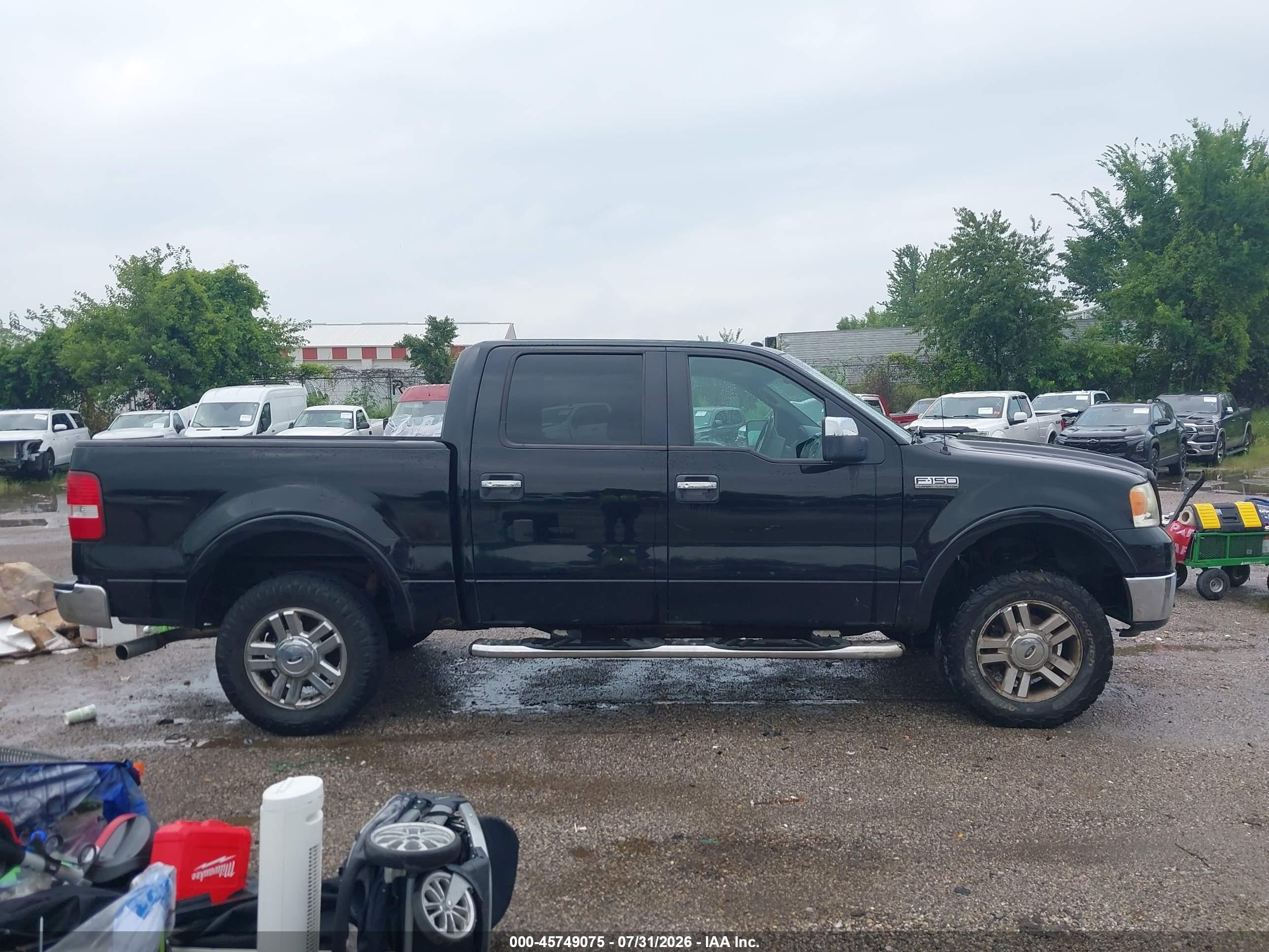 2008 Ford F-150 Black vin: 1FTPW14V08FA89862