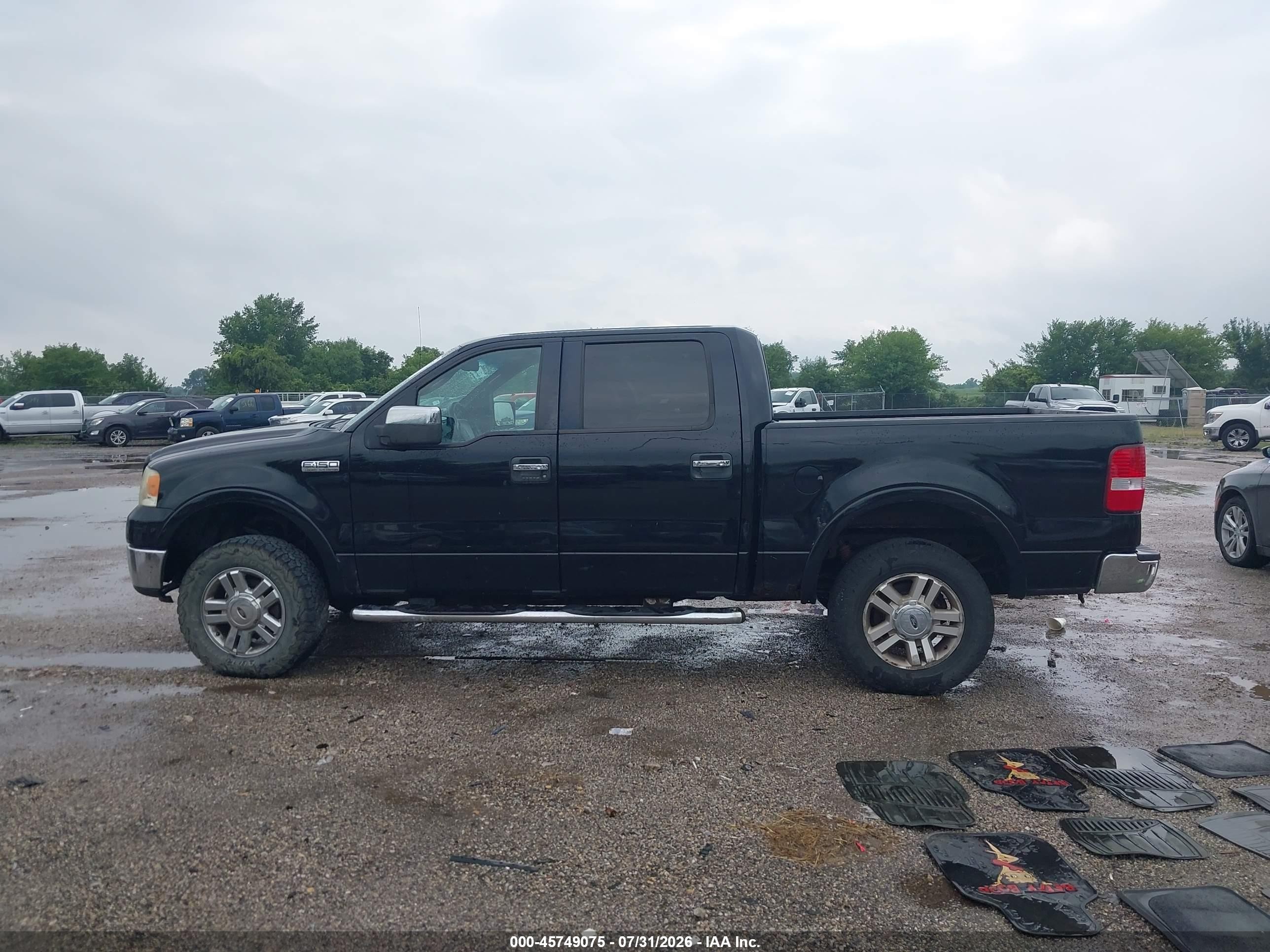 2008 Ford F-150 Black vin: 1FTPW14V08FA89862
