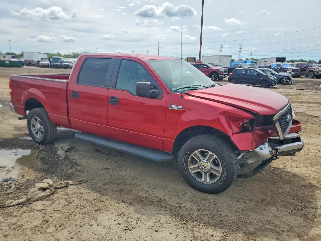2008 Ford F150 Supercrew Red vin: 1FTPW14V08FB47422