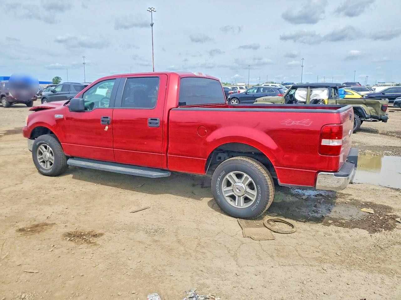 2008 Ford F150 Supercrew Red vin: 1FTPW14V08FB47422