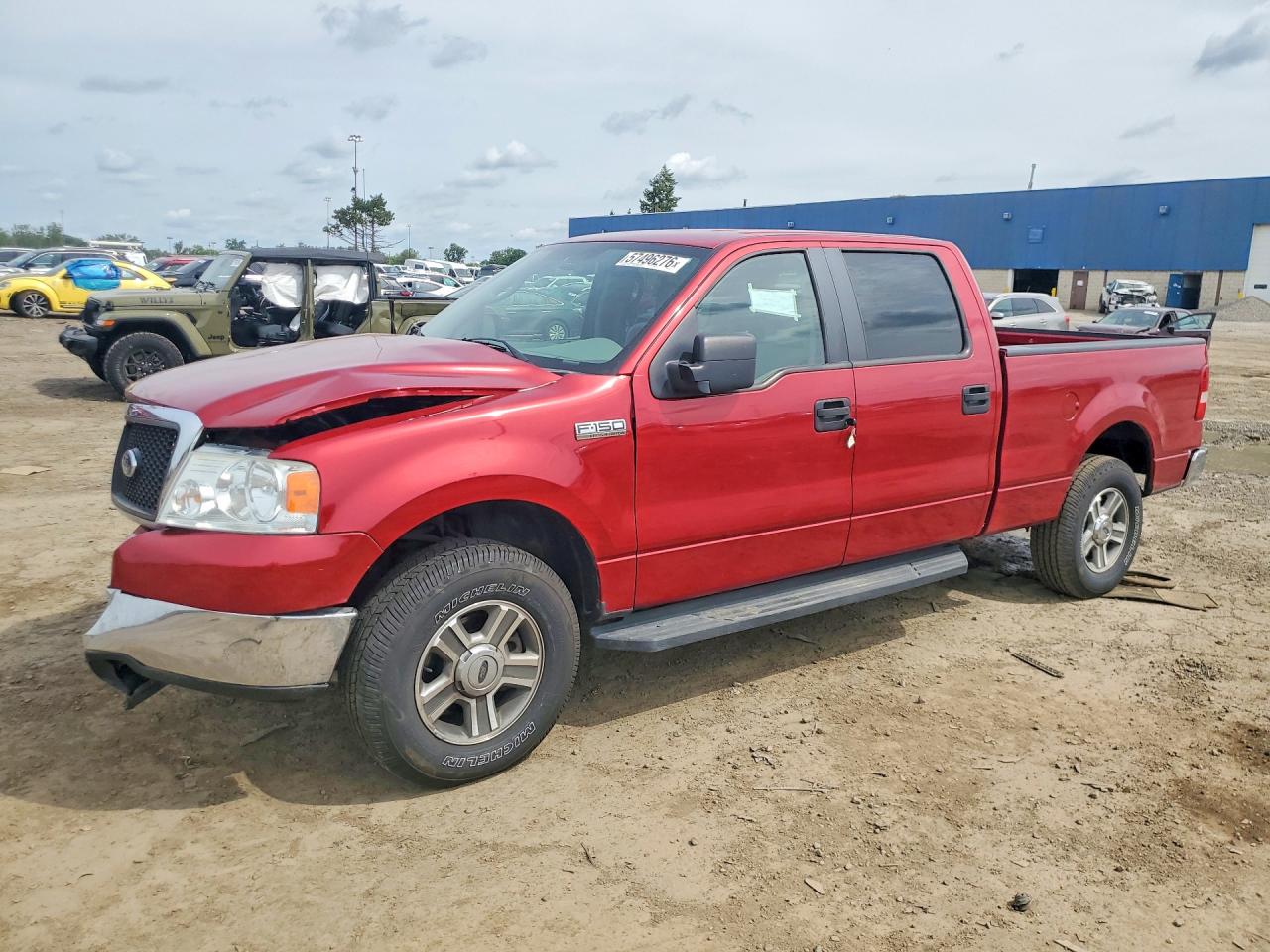 2008 Ford F150 Supercrew Red vin: 1FTPW14V08FB47422