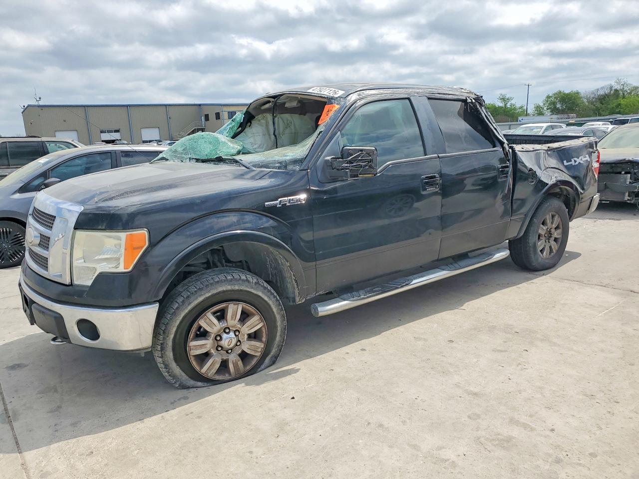 2009 Ford F150 Supercrew Black vin: 1FTPW14V09FA25497