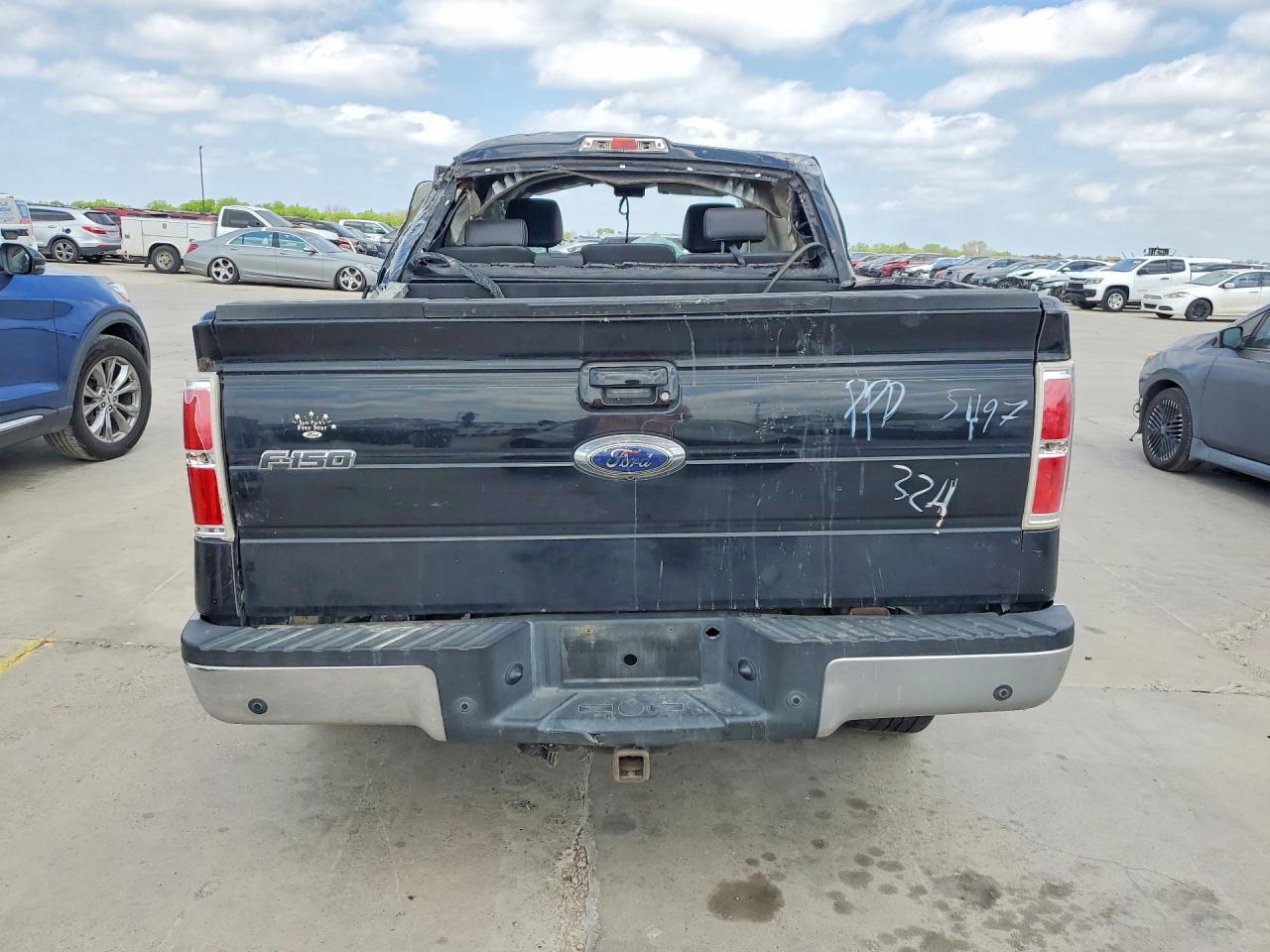 2009 Ford F150 Supercrew Black vin: 1FTPW14V09FA25497