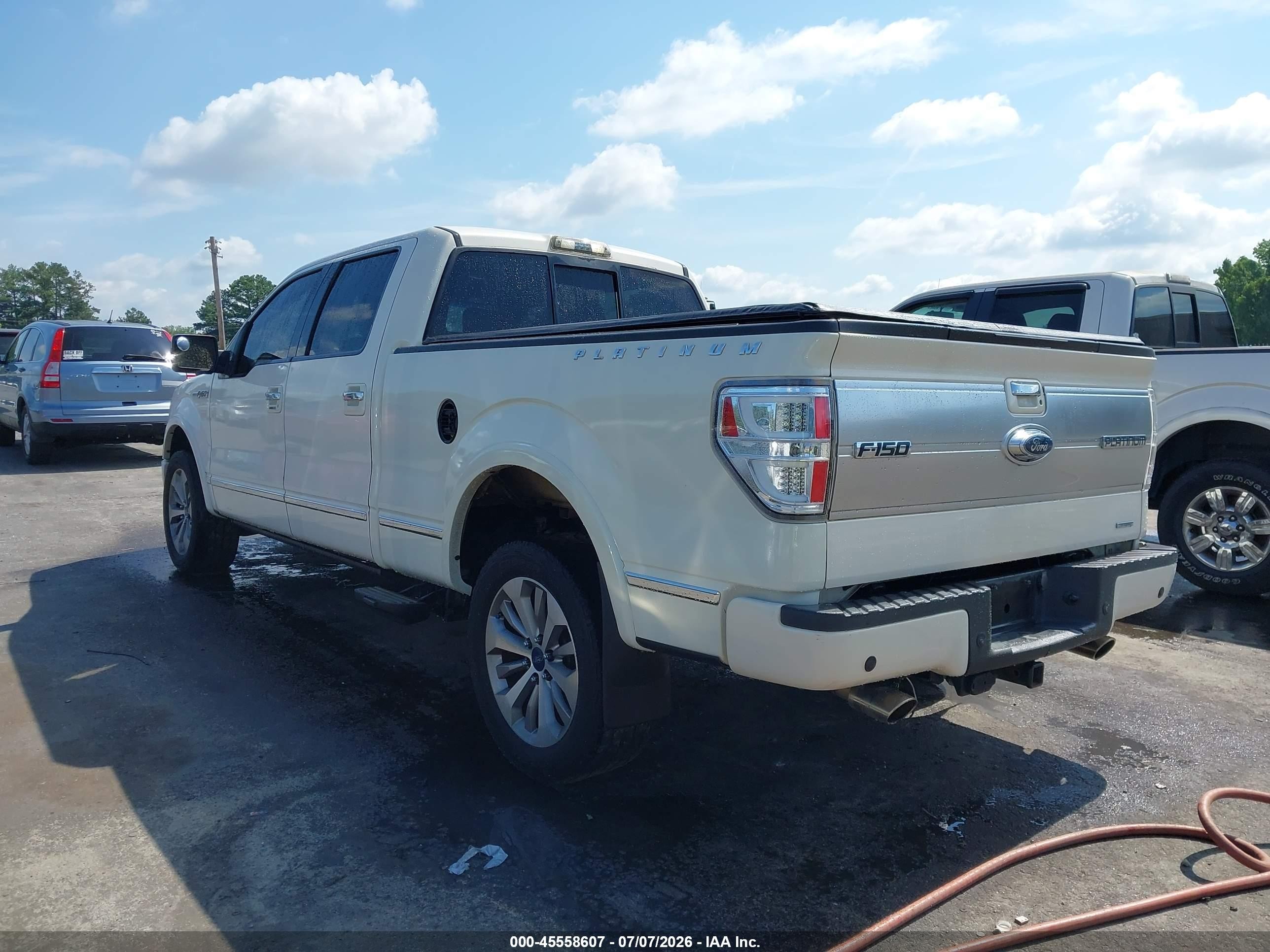 2009 Ford F-150 Platinum White vin: 1FTPW14V09FA71752