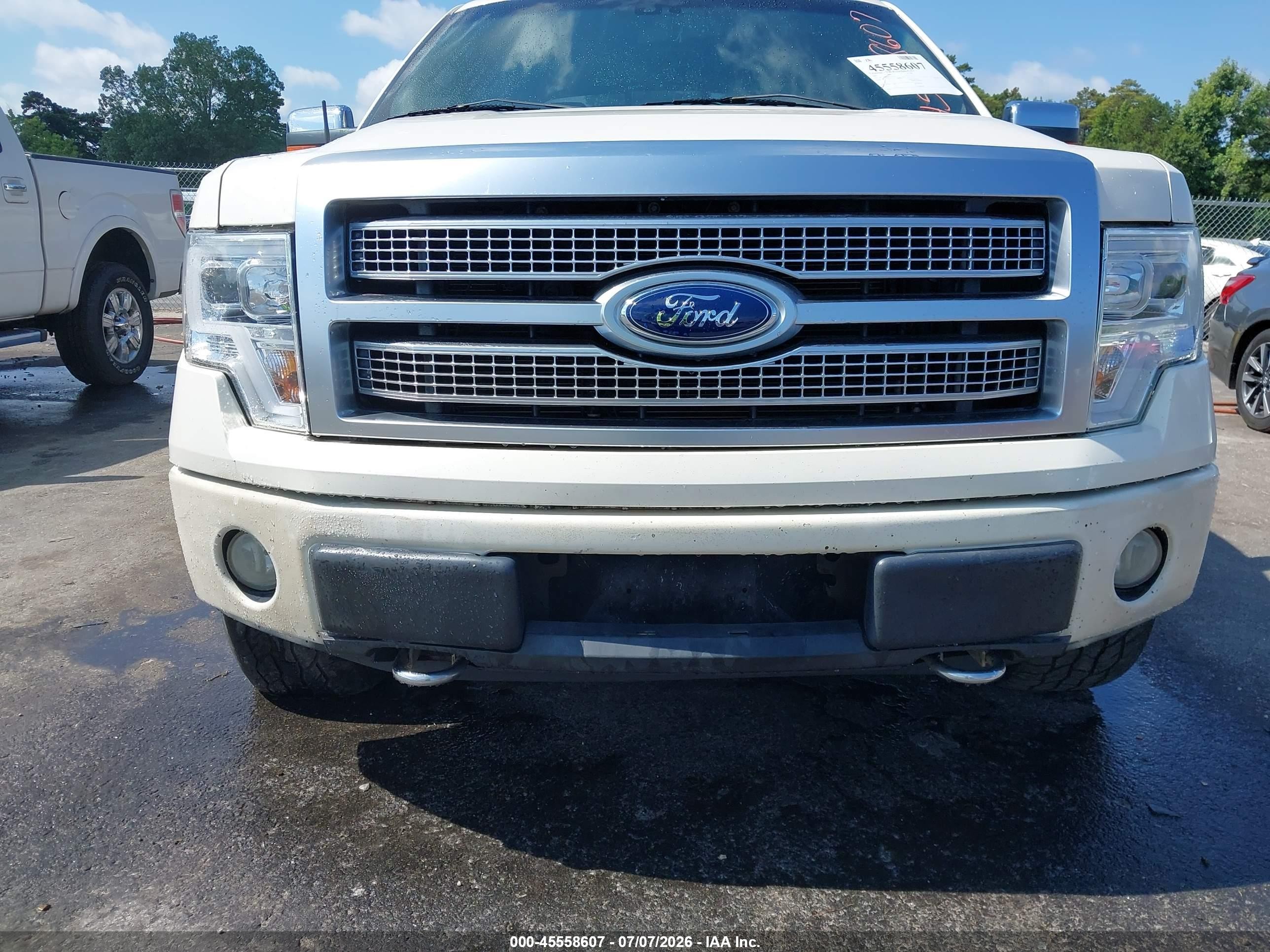 2009 Ford F-150 Platinum White vin: 1FTPW14V09FA71752