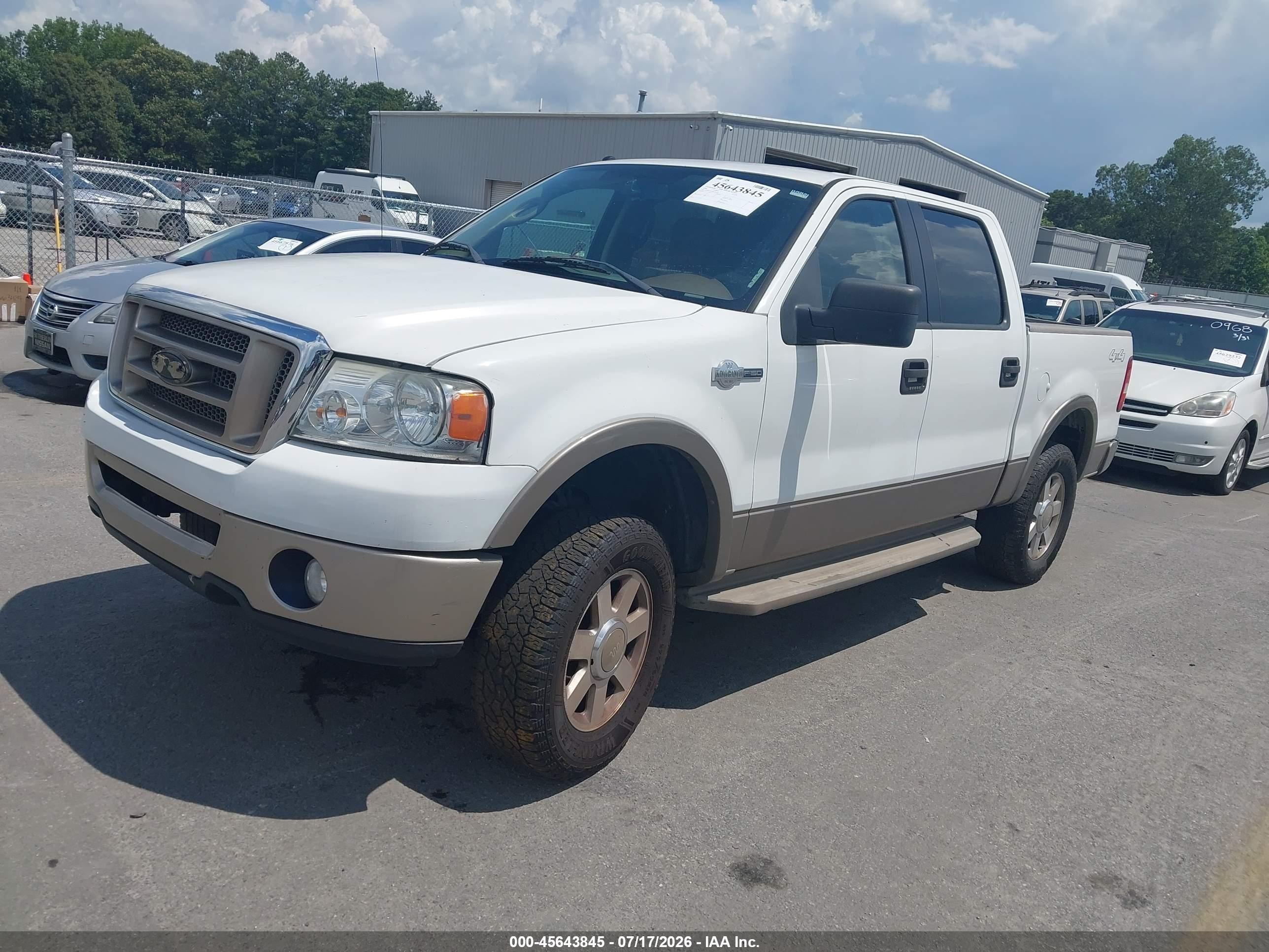 2006 Ford F-150 Fx4/lariat/xlt White vin: 1FTPW14V16KC83420