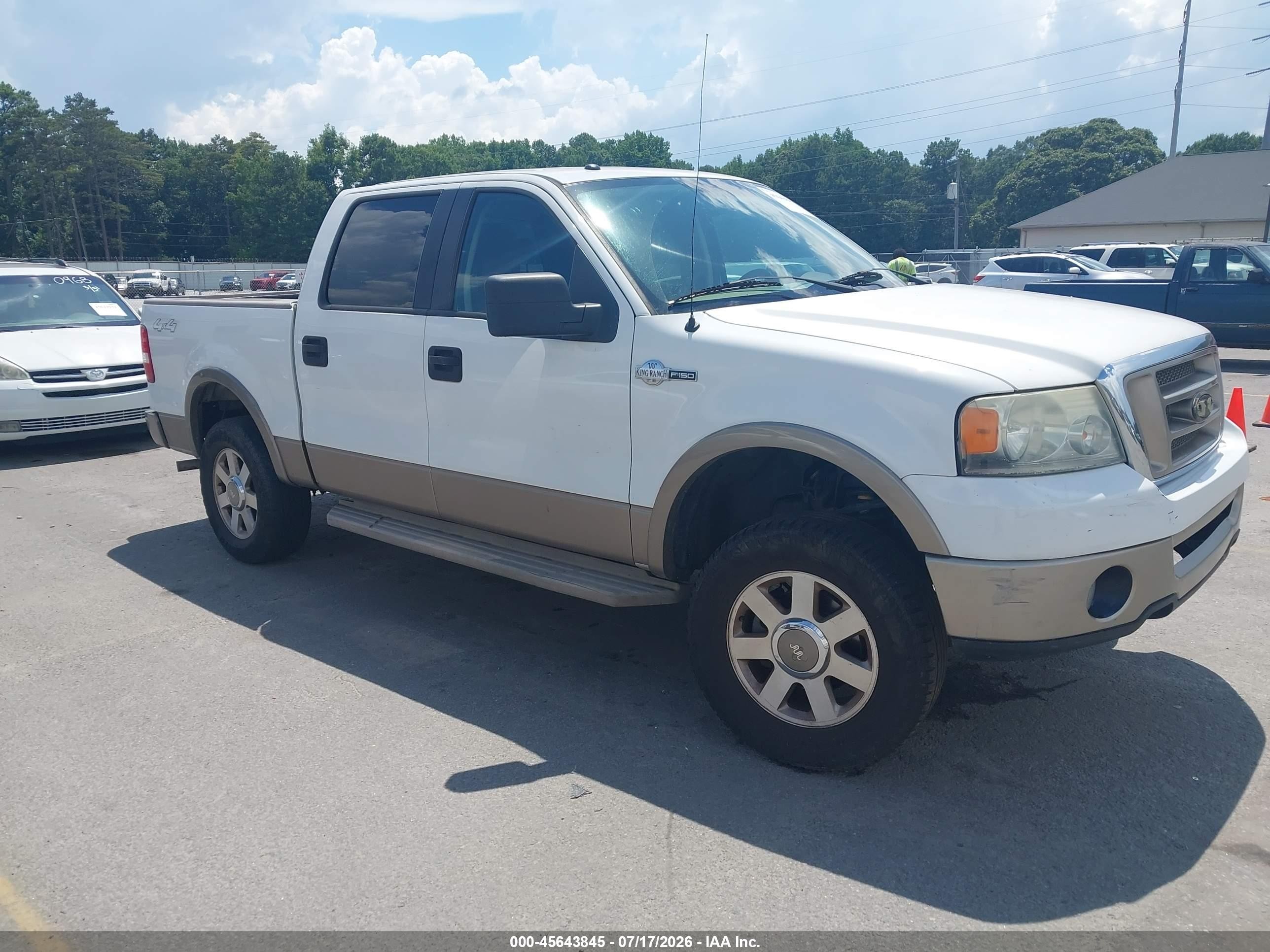 2006 Ford F-150 Fx4/lariat/xlt White vin: 1FTPW14V16KC83420