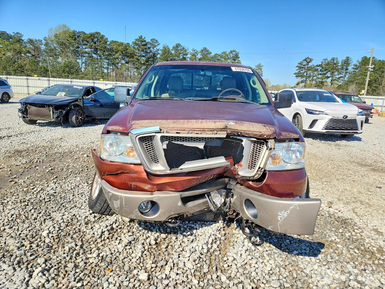2006 Ford F150 Supercrew Maroon vin: 1FTPW14V16KD15704