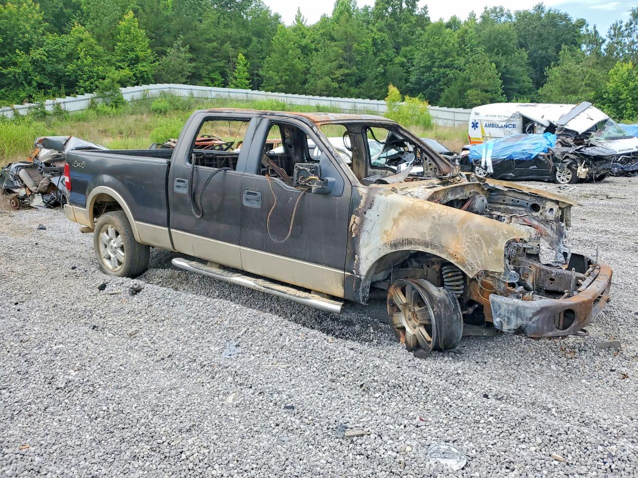 2007 Ford F150 Supercrew Burn vin: 1FTPW14V17FA41642