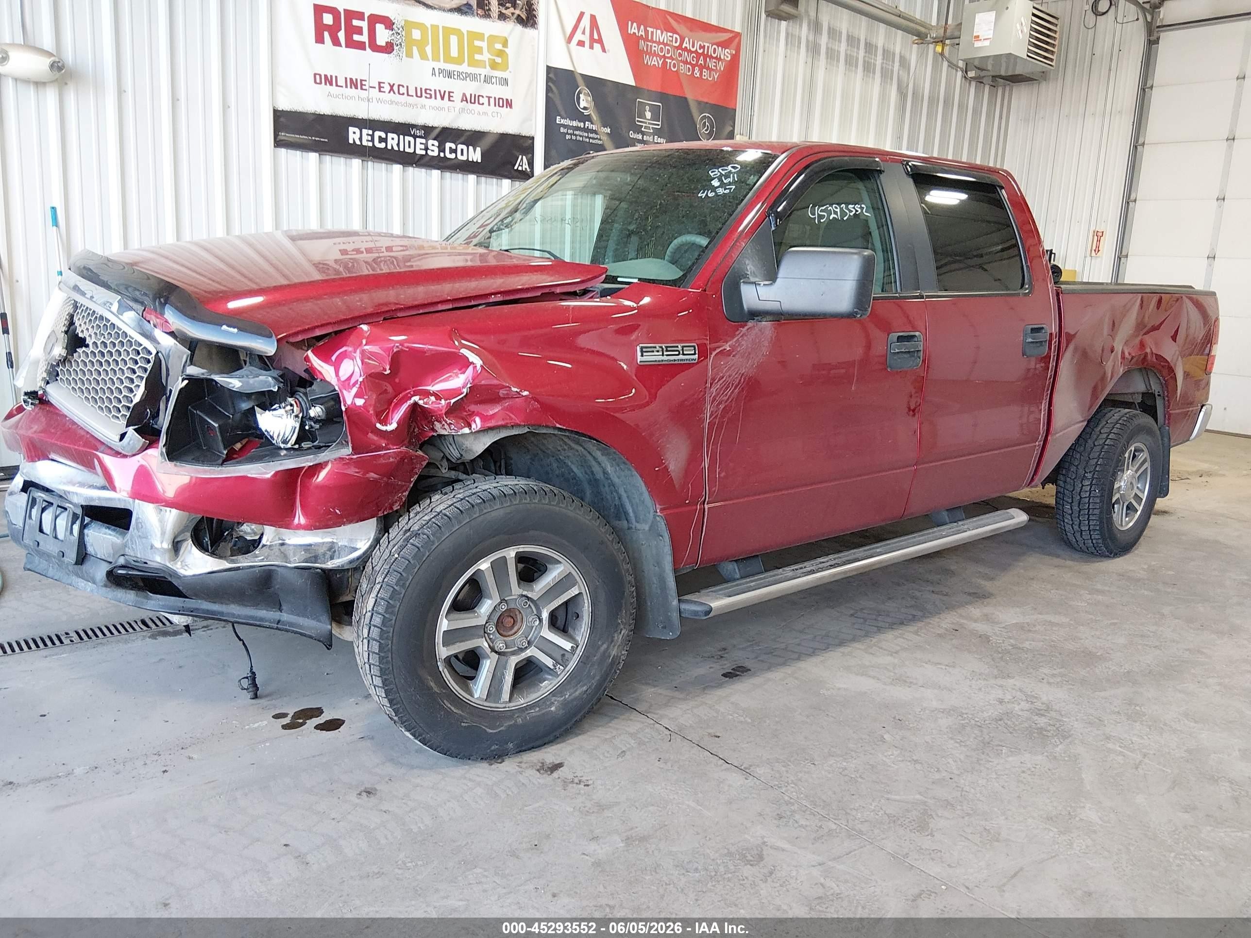 2007 Ford F-150 Red vin: 1FTPW14V17FB26948