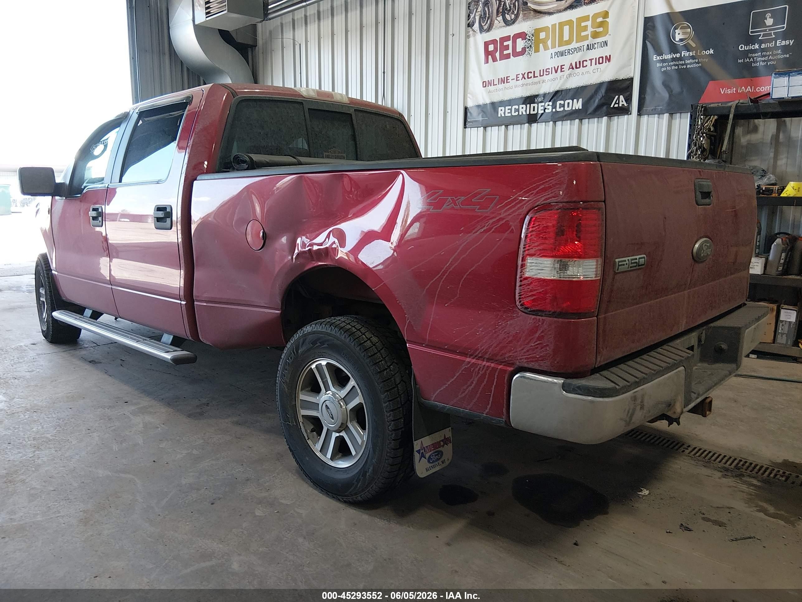 2007 Ford F-150 Red vin: 1FTPW14V17FB26948