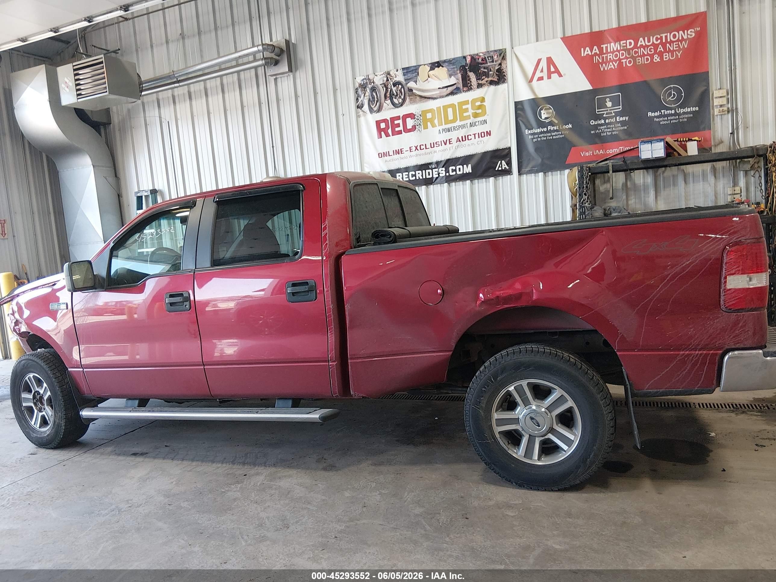 2007 Ford F-150 Red vin: 1FTPW14V17FB26948