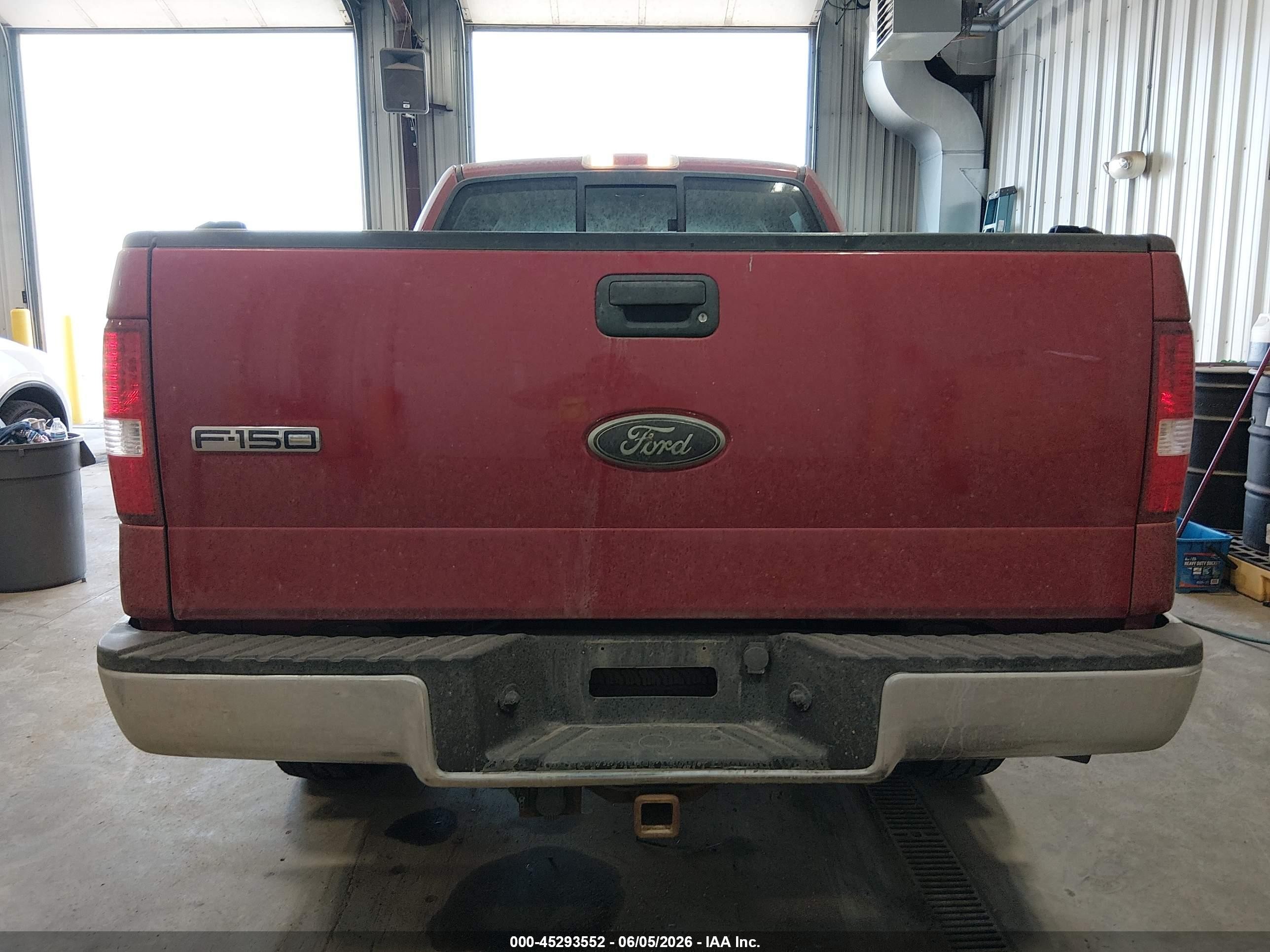 2007 Ford F-150 Red vin: 1FTPW14V17FB26948