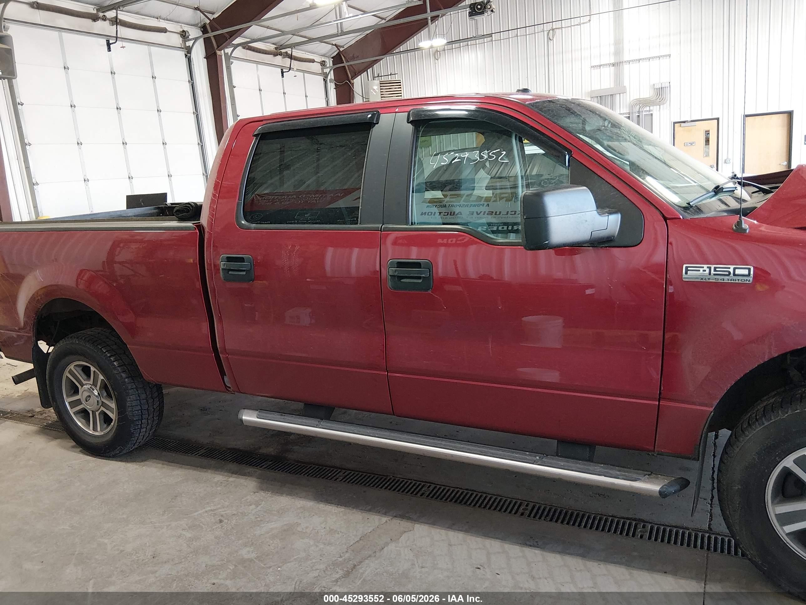 2007 Ford F-150 Red vin: 1FTPW14V17FB26948