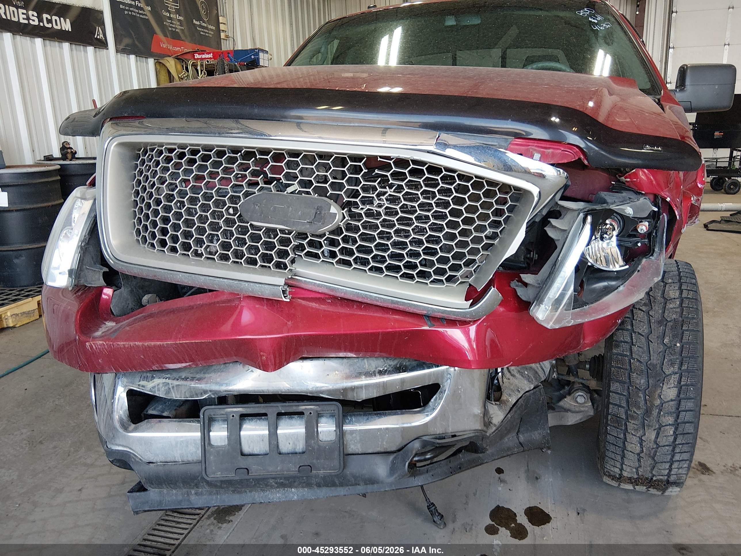 2007 Ford F-150 Red vin: 1FTPW14V17FB26948