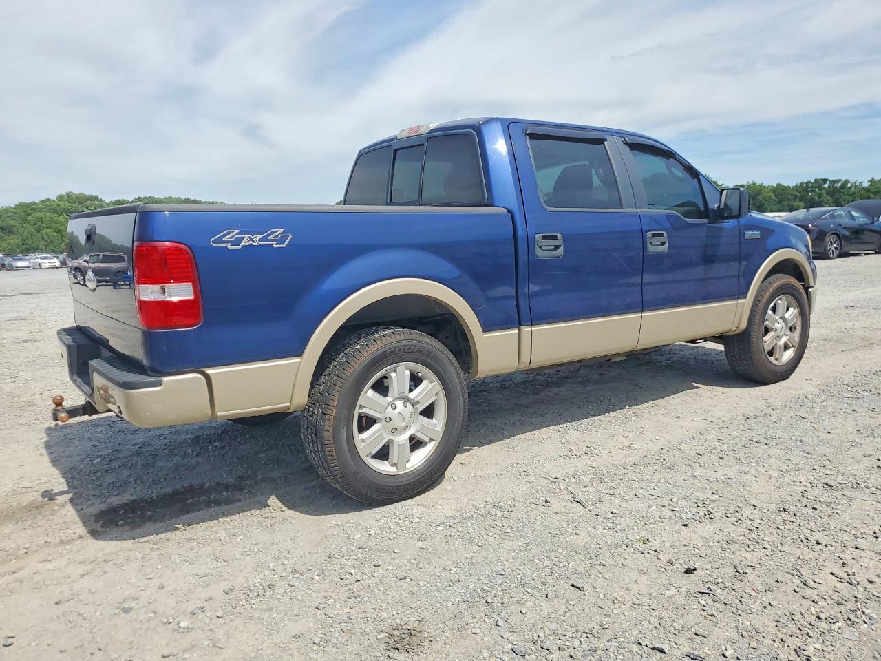 2007 Ford F150 Supercrew Blue vin: 1FTPW14V17FB32698