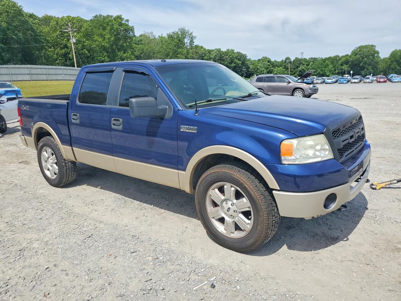 2007 Ford F150 Supercrew Blue vin: 1FTPW14V17FB32698