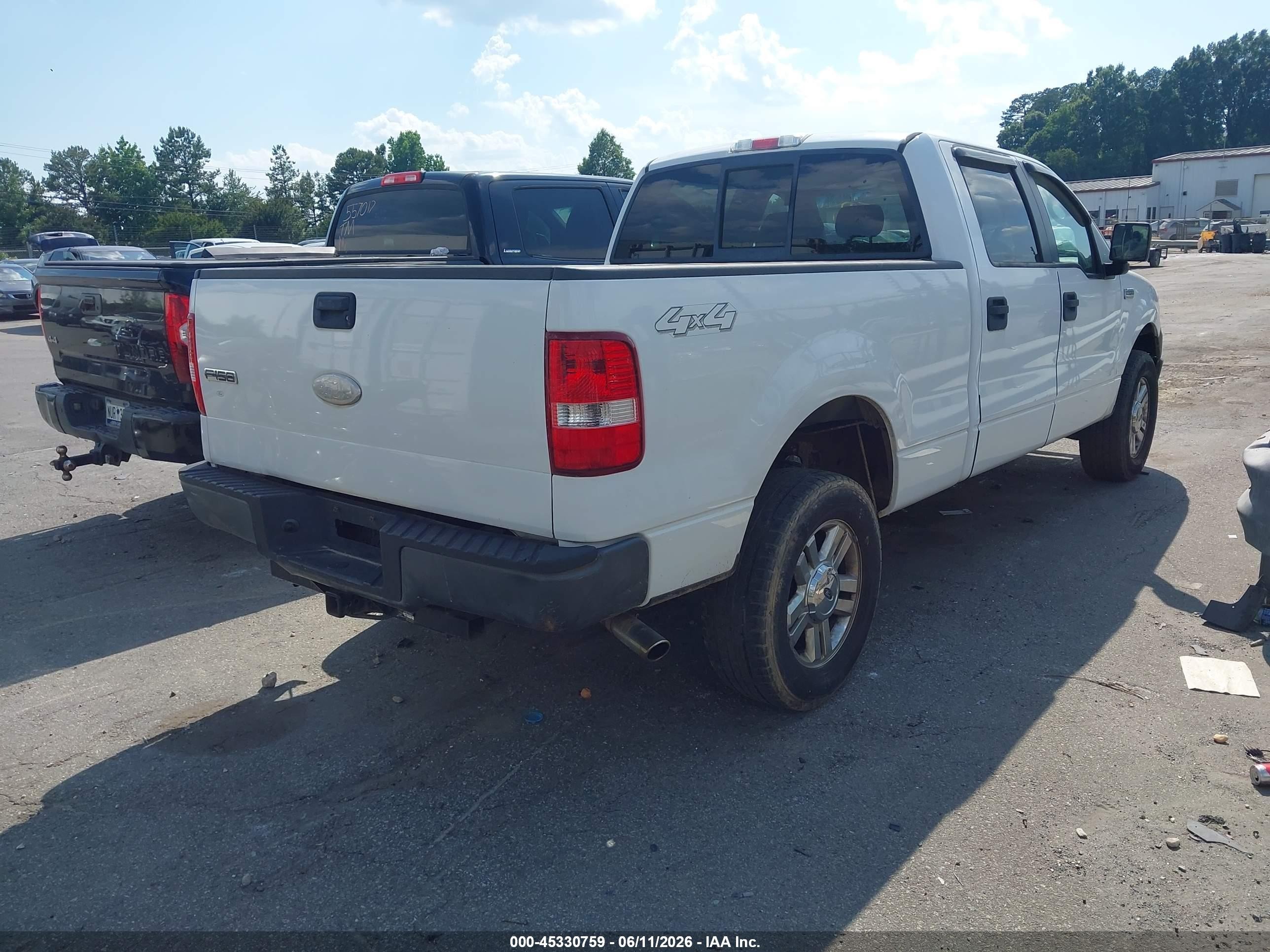 2007 Ford F-150 Fx4/lariat/xlt White vin: 1FTPW14V17FB37481