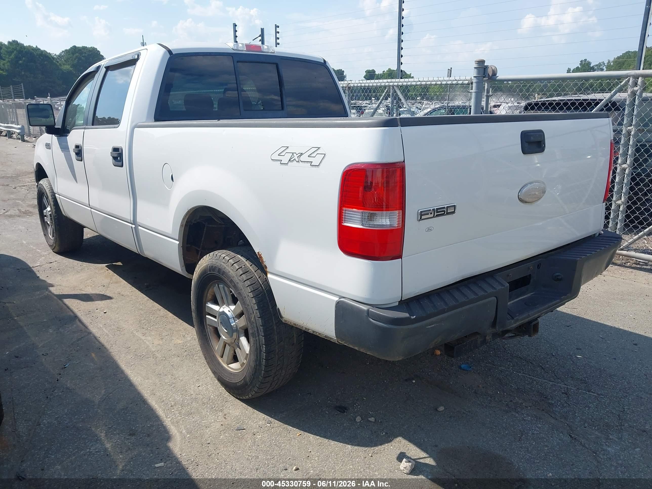 2007 Ford F-150 Fx4/lariat/xlt White vin: 1FTPW14V17FB37481