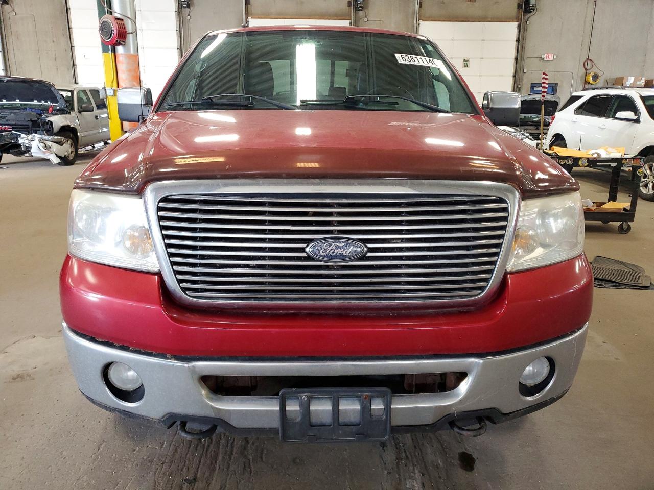2007 Ford F150 Supercrew Red vin: 1FTPW14V17FB80301