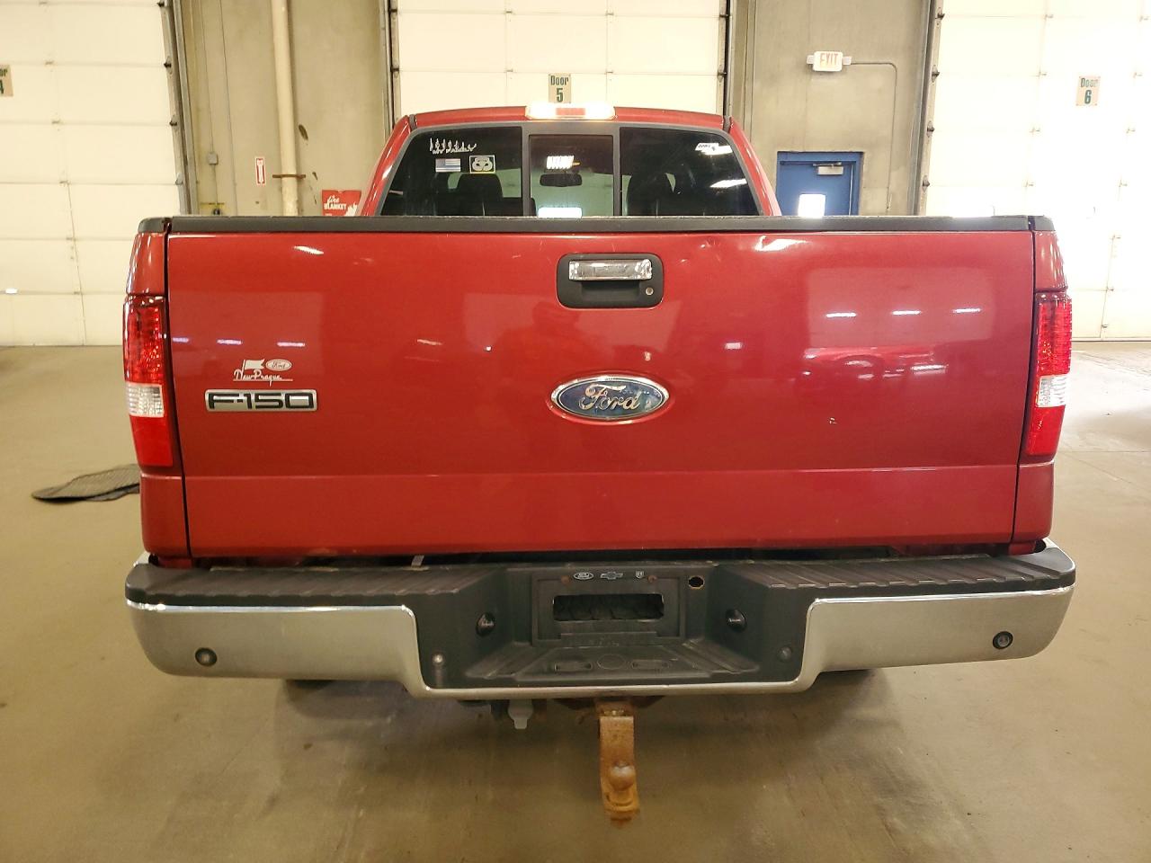 2007 Ford F150 Supercrew Red vin: 1FTPW14V17FB80301
