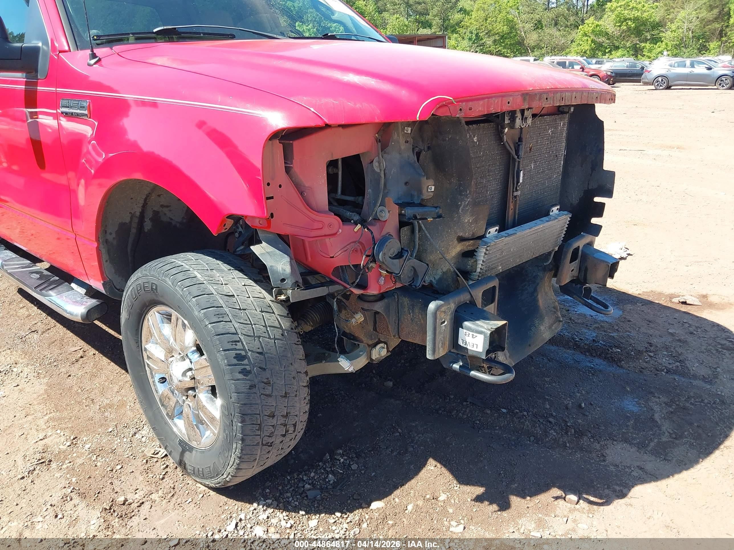 2007 Ford F-150 Fx4/lariat/xlt Red vin: 1FTPW14V17FB85224
