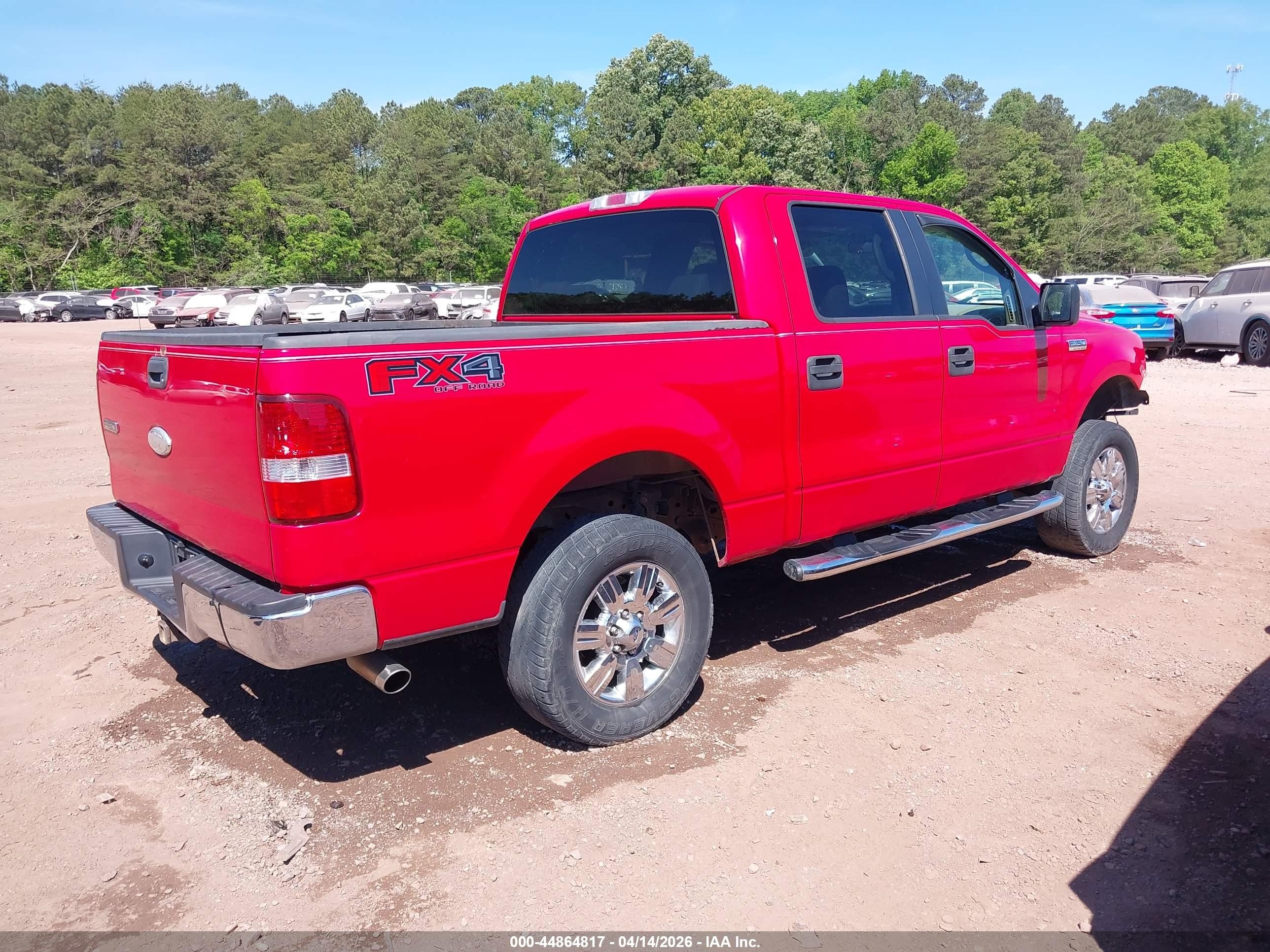 2007 Ford F-150 Fx4/lariat/xlt Red vin: 1FTPW14V17FB85224
