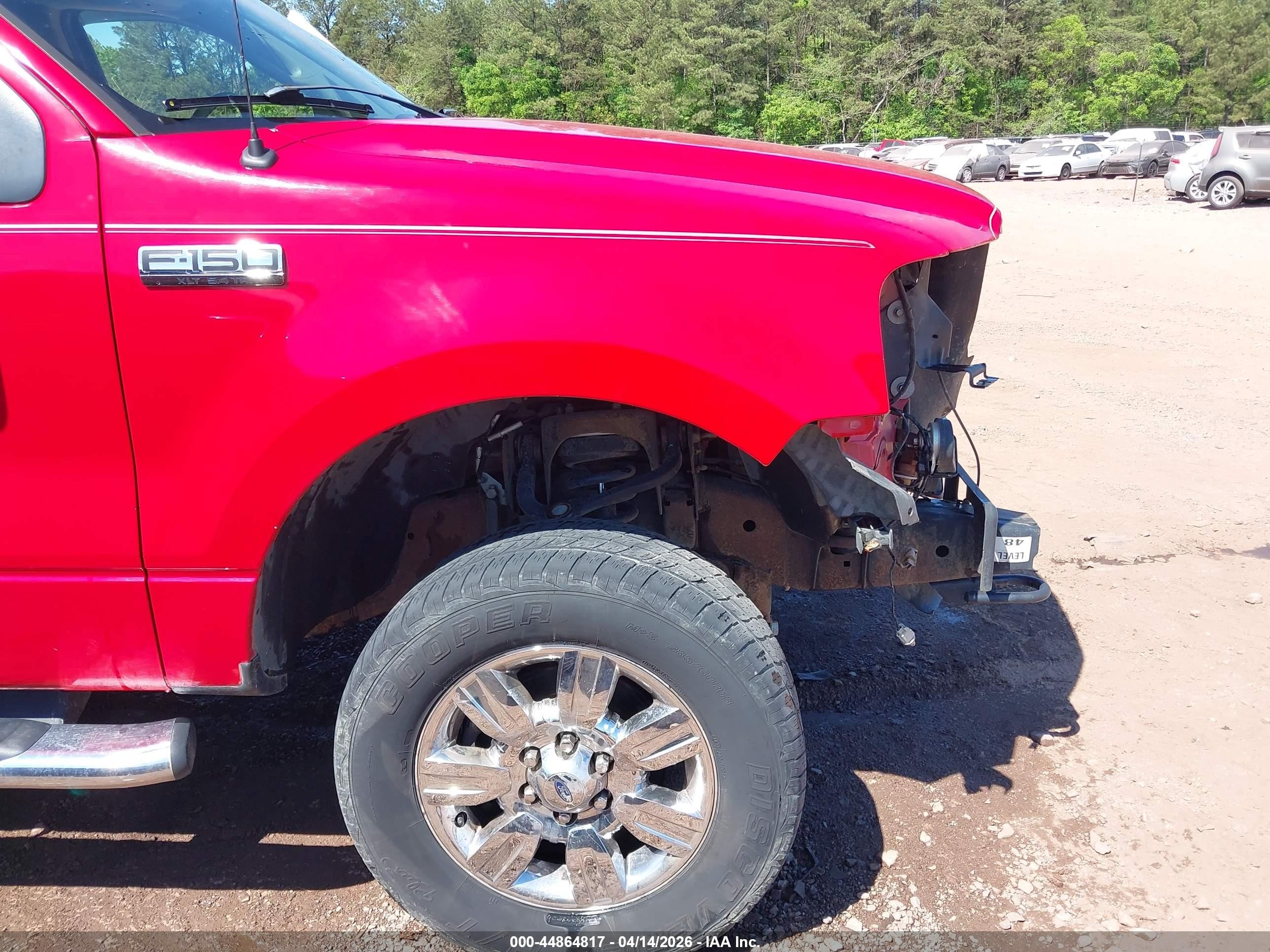 2007 Ford F-150 Fx4/lariat/xlt Red vin: 1FTPW14V17FB85224