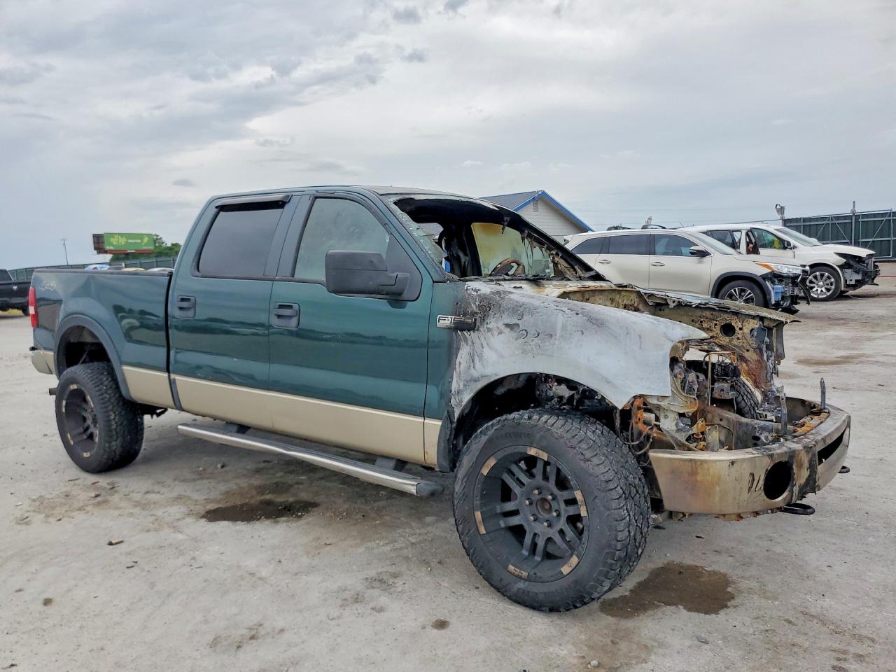 2007 Ford F150 Supercrew Зеленый vin: 1FTPW14V17KA95594