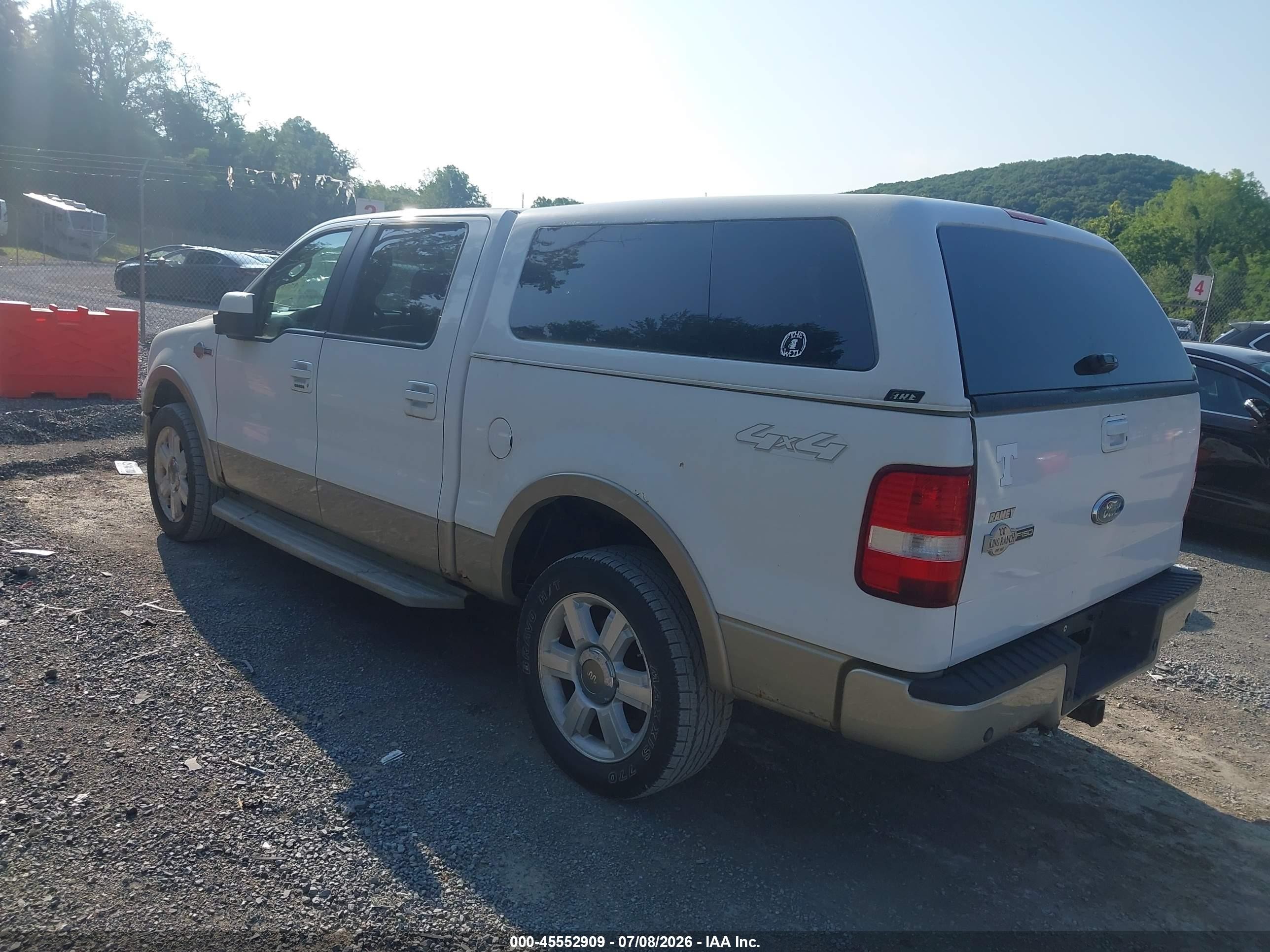 2007 Ford F-150 Fx4/lariat/xlt White vin: 1FTPW14V17KD37378