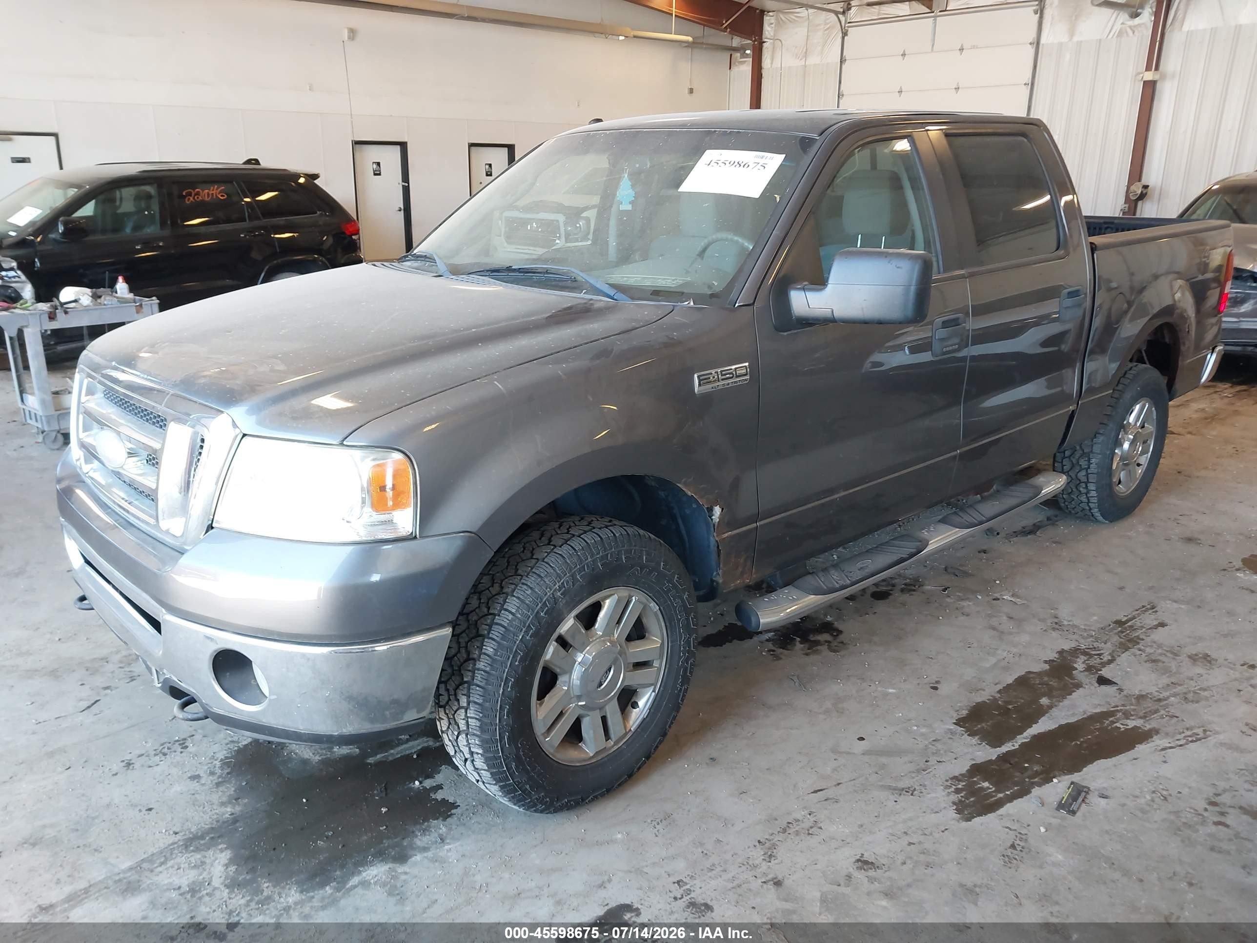 2008 Ford F-150 60th Anniversary/fx4/king Ranch/lariat/xlt Gray vin: 1FTPW14V18FA02745