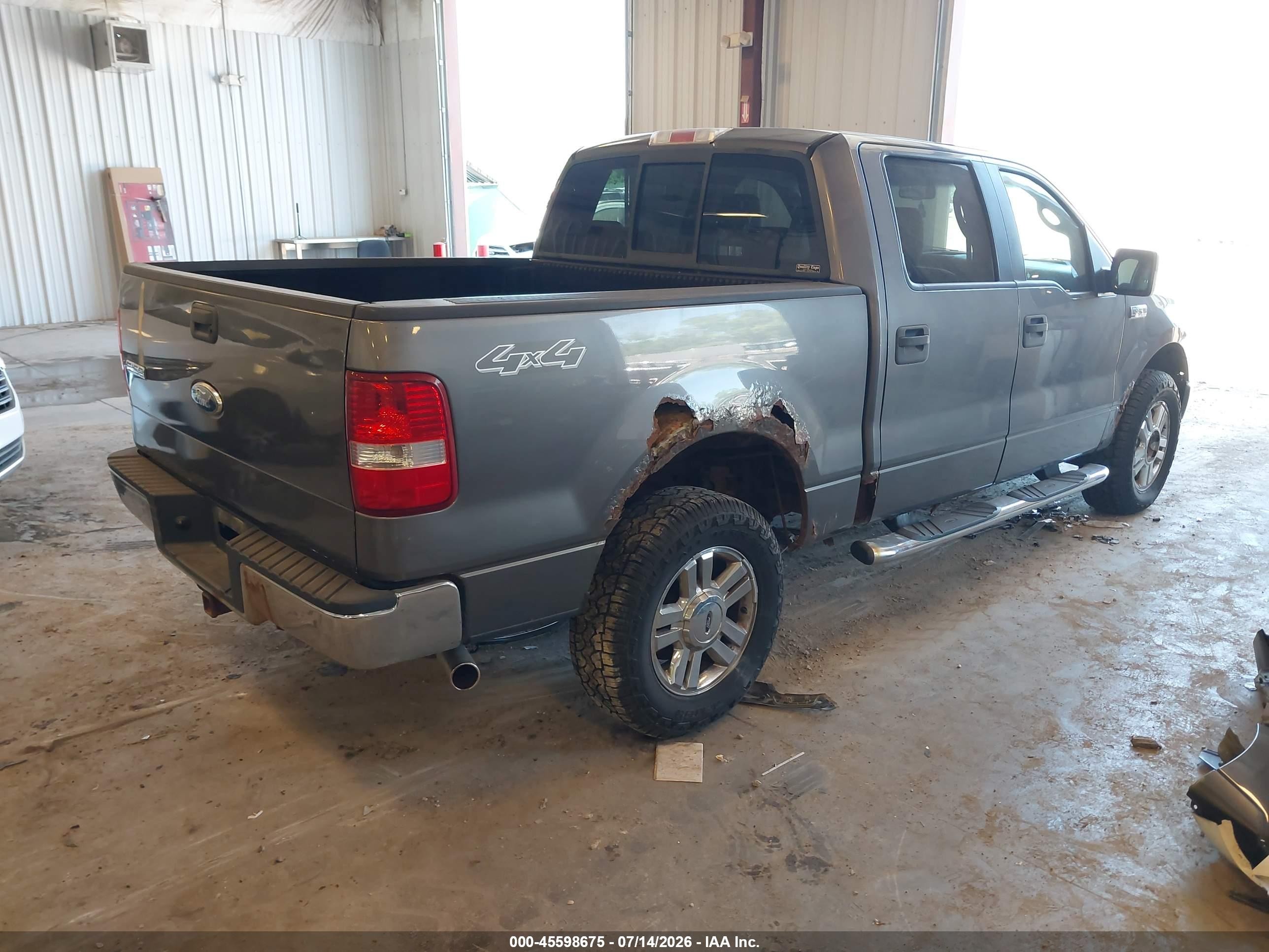 2008 Ford F-150 60th Anniversary/fx4/king Ranch/lariat/xlt Gray vin: 1FTPW14V18FA02745