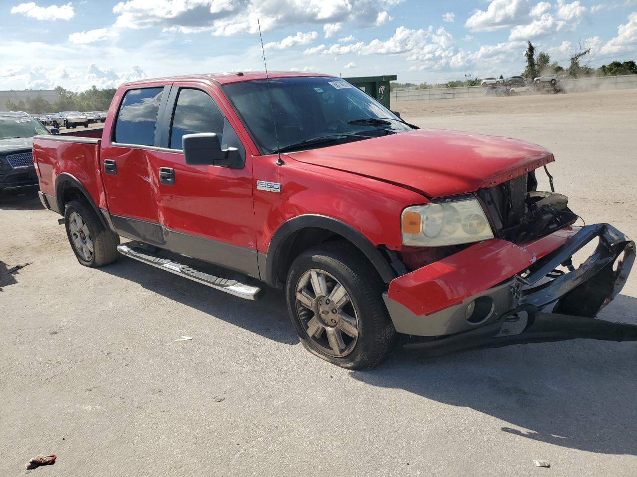 2008 Ford F150 Supercrew Red vin: 1FTPW14V18FA52089