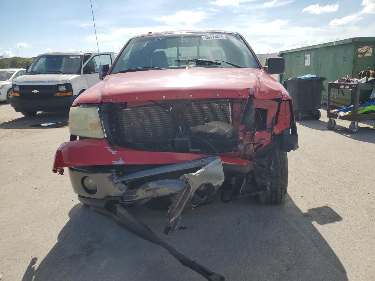 2008 Ford F150 Supercrew Red vin: 1FTPW14V18FA52089