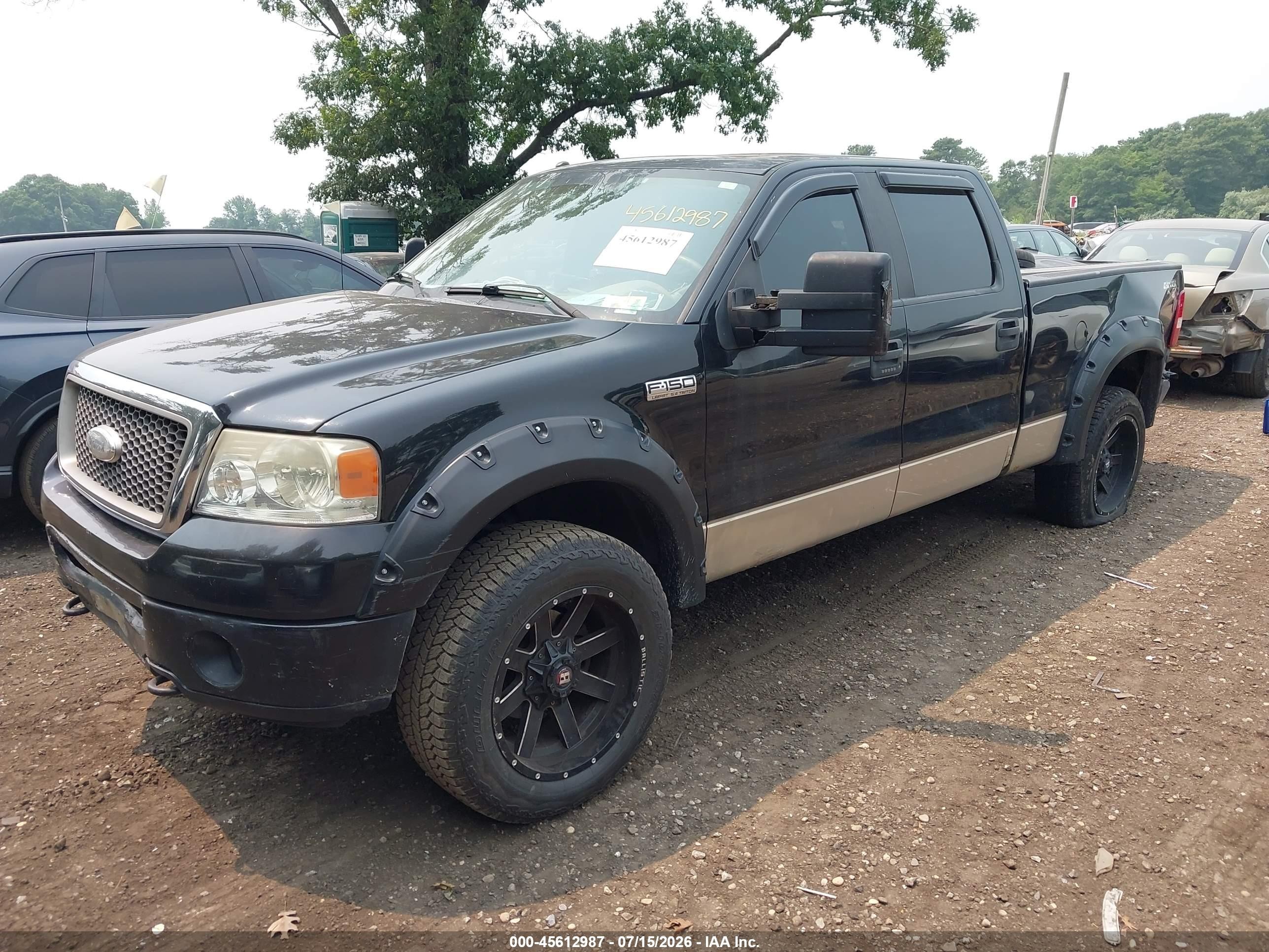 2008 Ford F-150 60th Anniversary/fx4/king Ranch/lariat/xlt Black vin: 1FTPW14V18FA54991