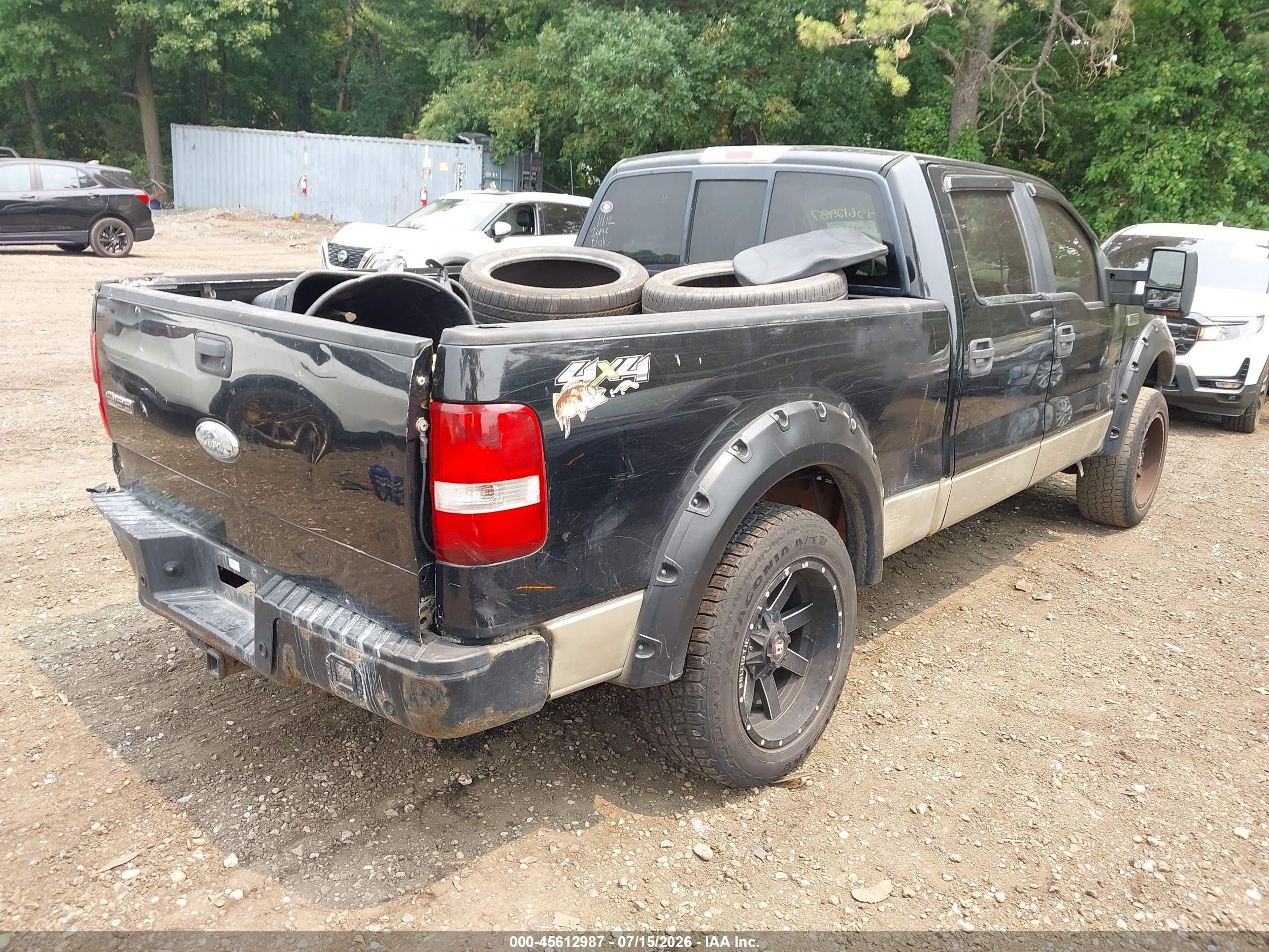 2008 Ford F-150 60th Anniversary/fx4/king Ranch/lariat/xlt Black vin: 1FTPW14V18FA54991