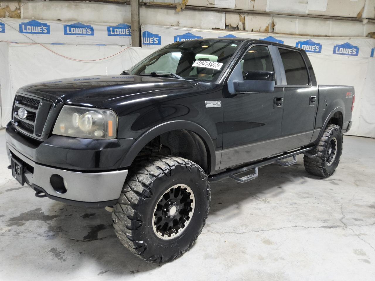 2008 Ford F150 Supercrew Black vin: 1FTPW14V18FA60693 Damage: Left Head Lamp, Broken, Replacement Required