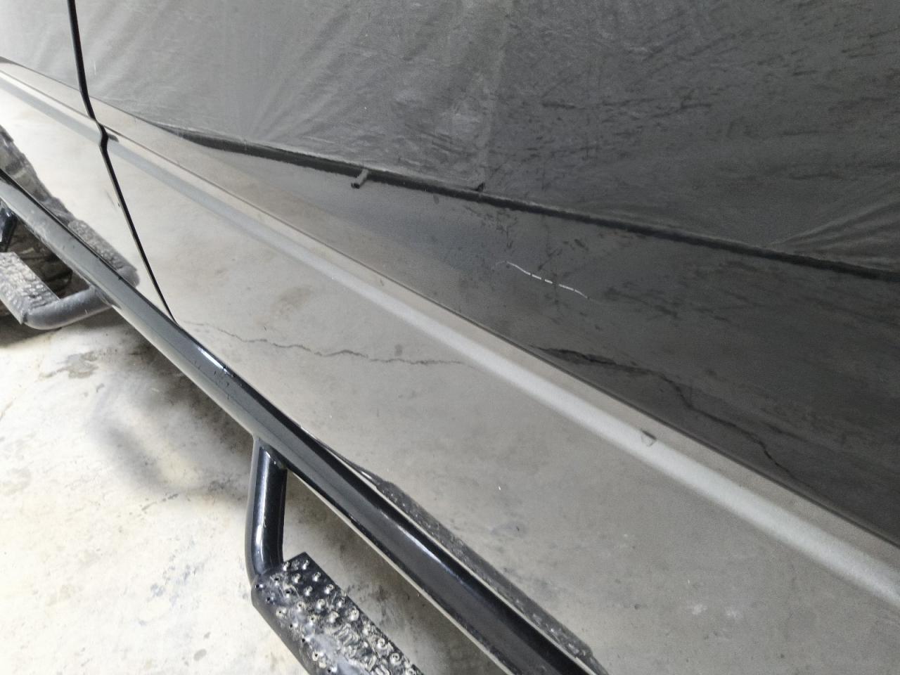 2008 Ford F150 Supercrew Black vin: 1FTPW14V18FA60693 Damage: Left Rear Door, Multiple Scratches Heavy, 3