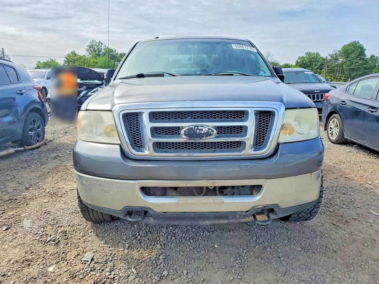 2008 Ford F150 Supercrew Gray vin: 1FTPW14V18FA69667